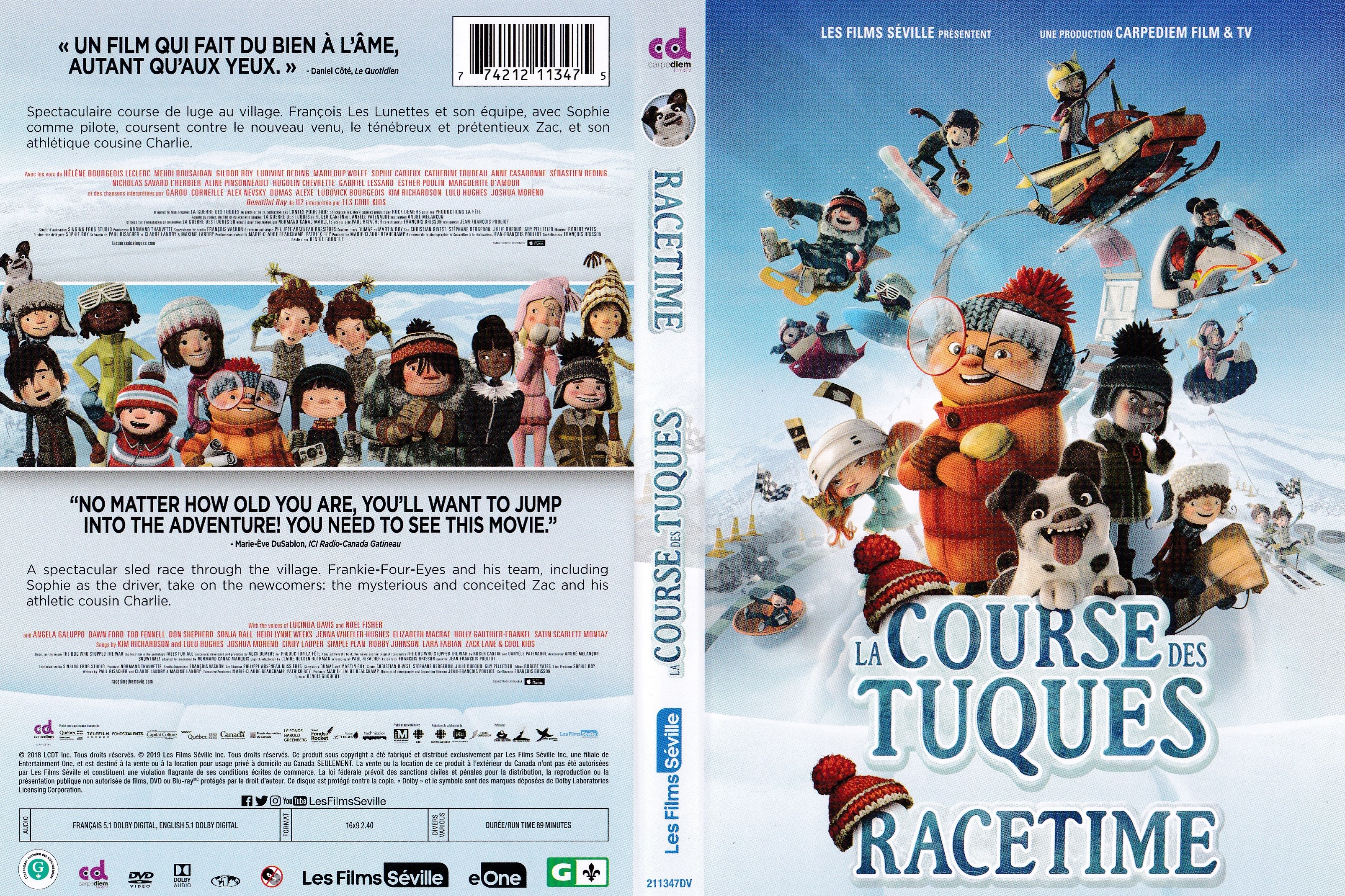 Jaquette DVD La course des tuques (canadienne)
