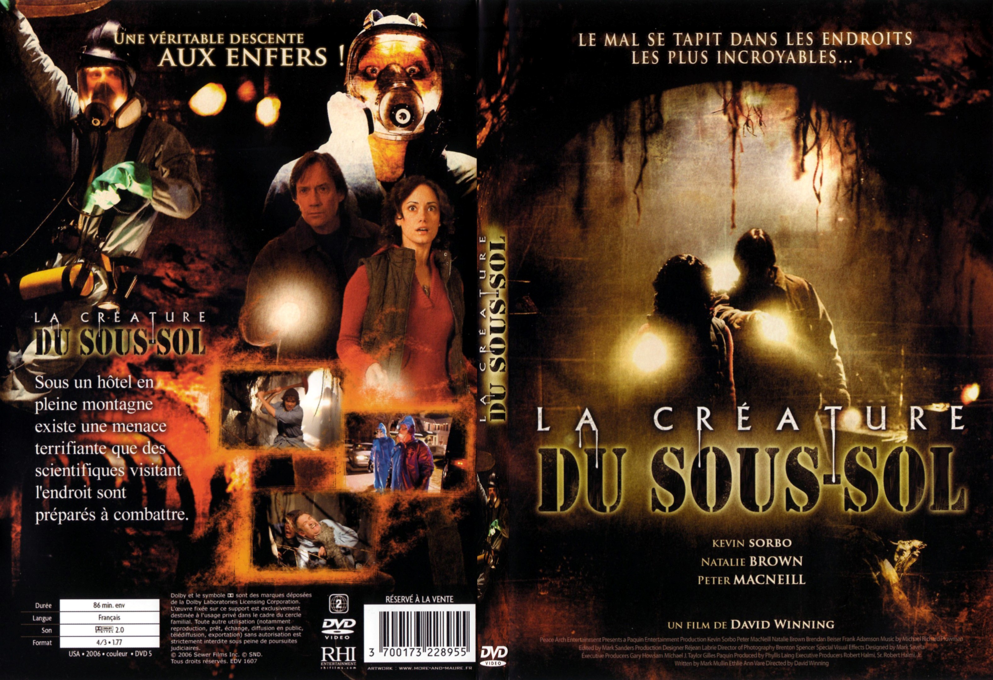 Jaquette DVD La crature du sous-sol - SLIM