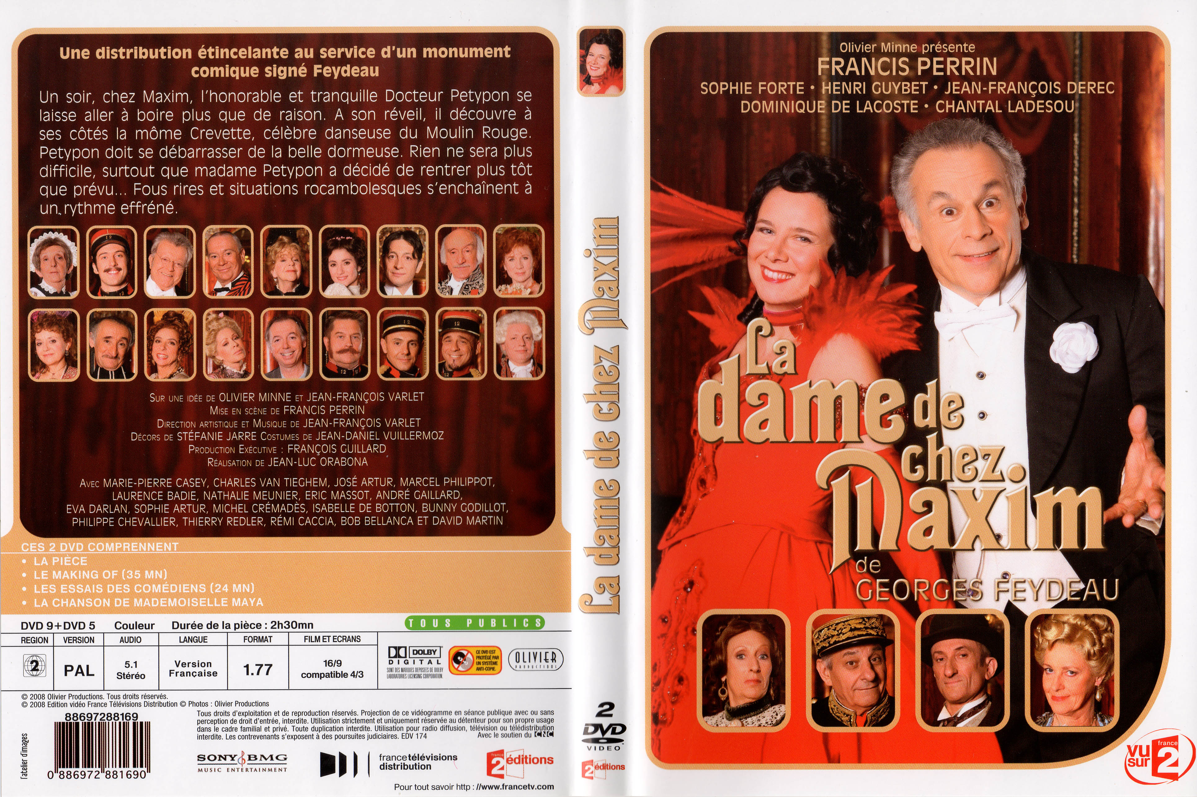 Jaquette DVD La dame de chez Maxim