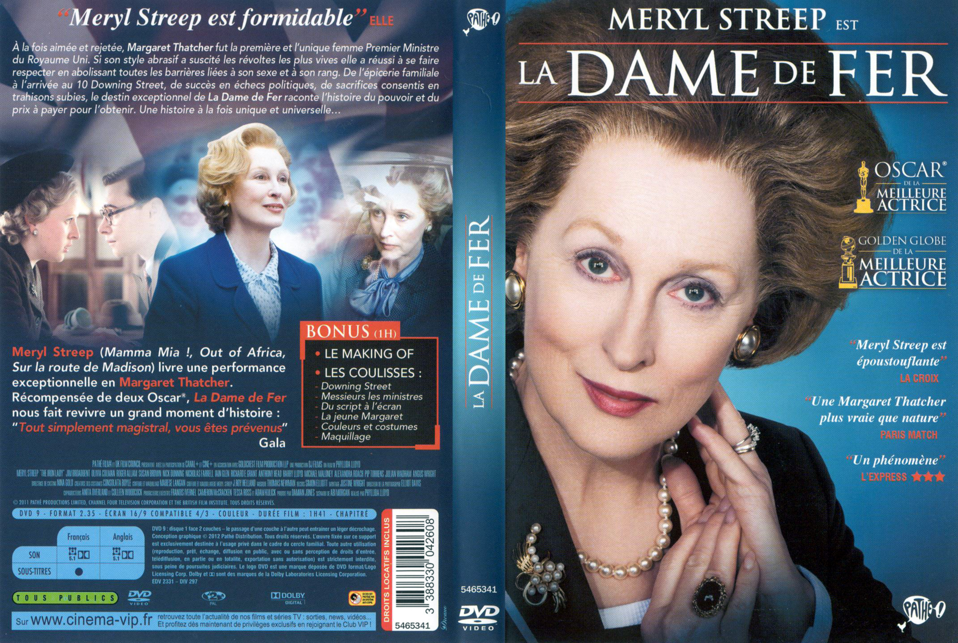 Jaquette DVD La dame de fer