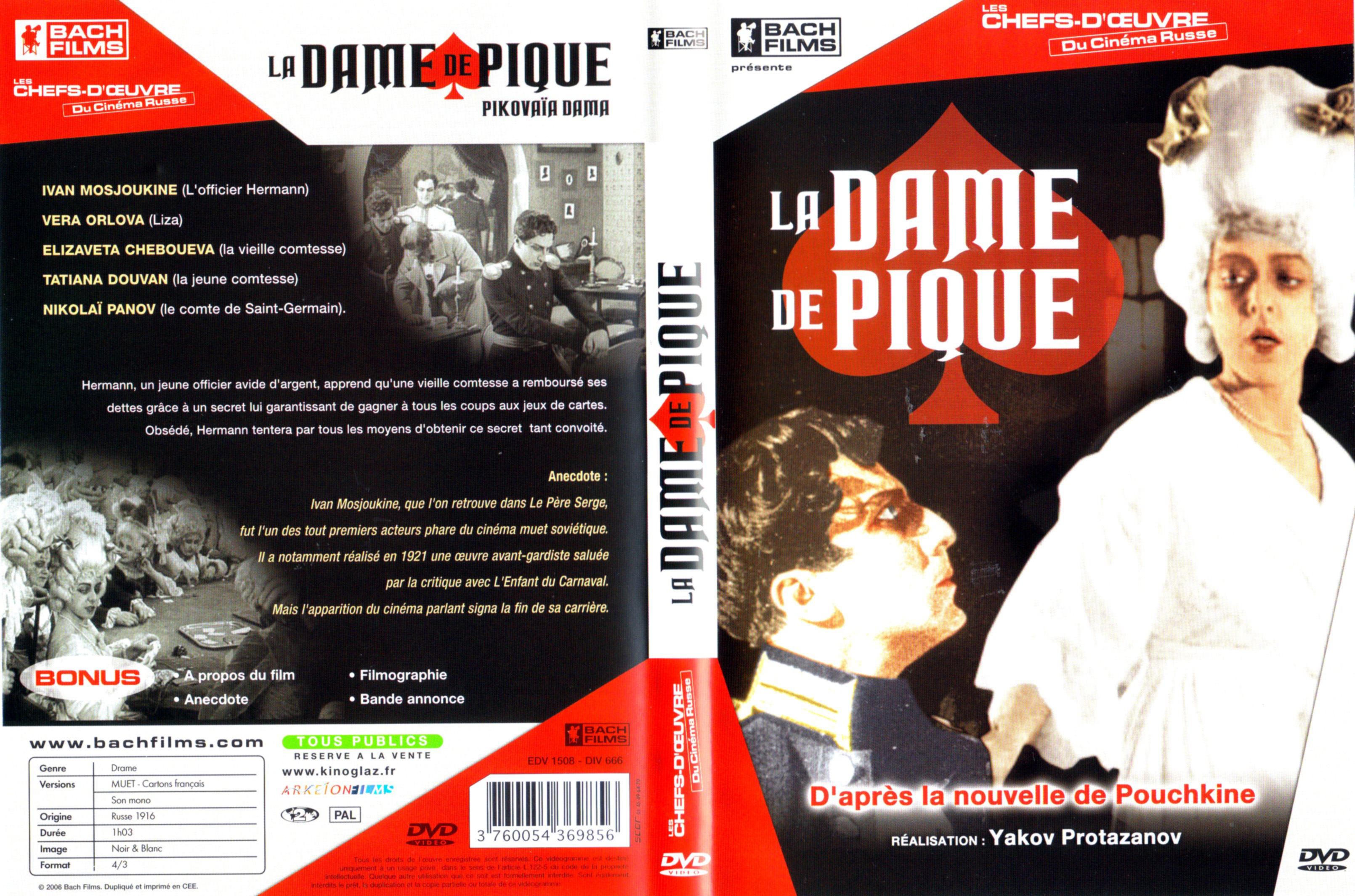 Jaquette DVD La dame de pique