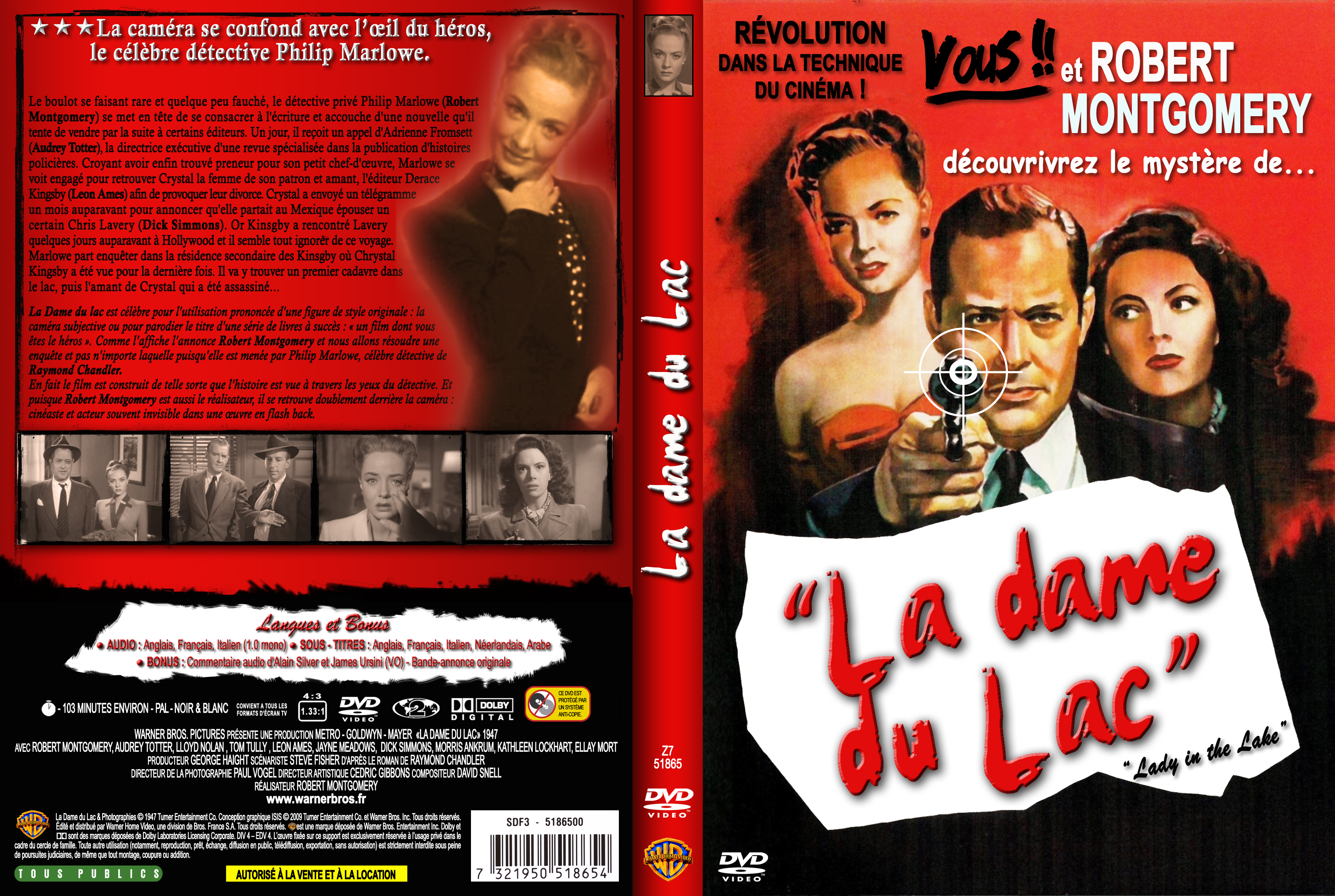Jaquette DVD La dame du lac custom