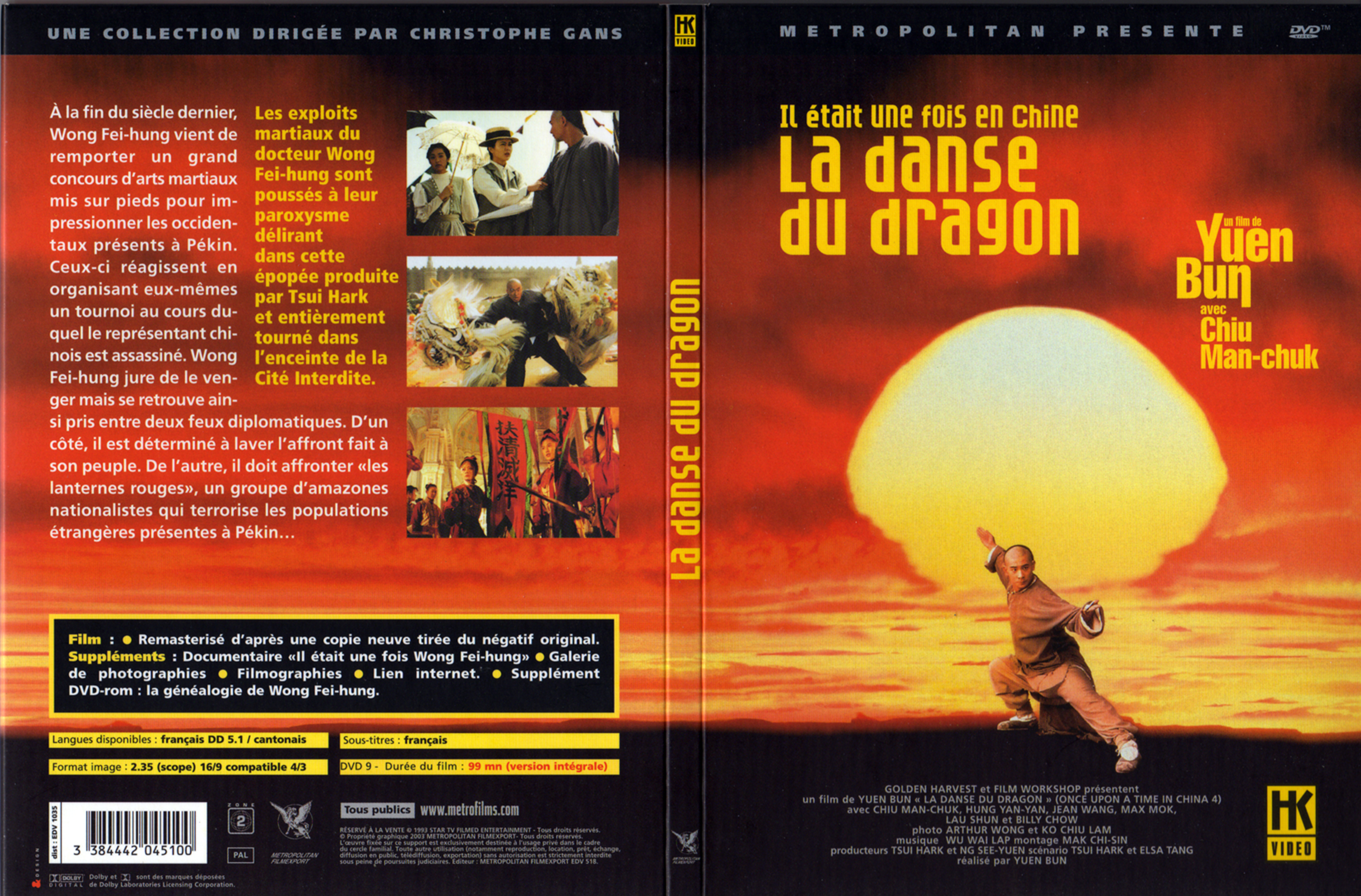 Jaquette DVD La danse du dragon