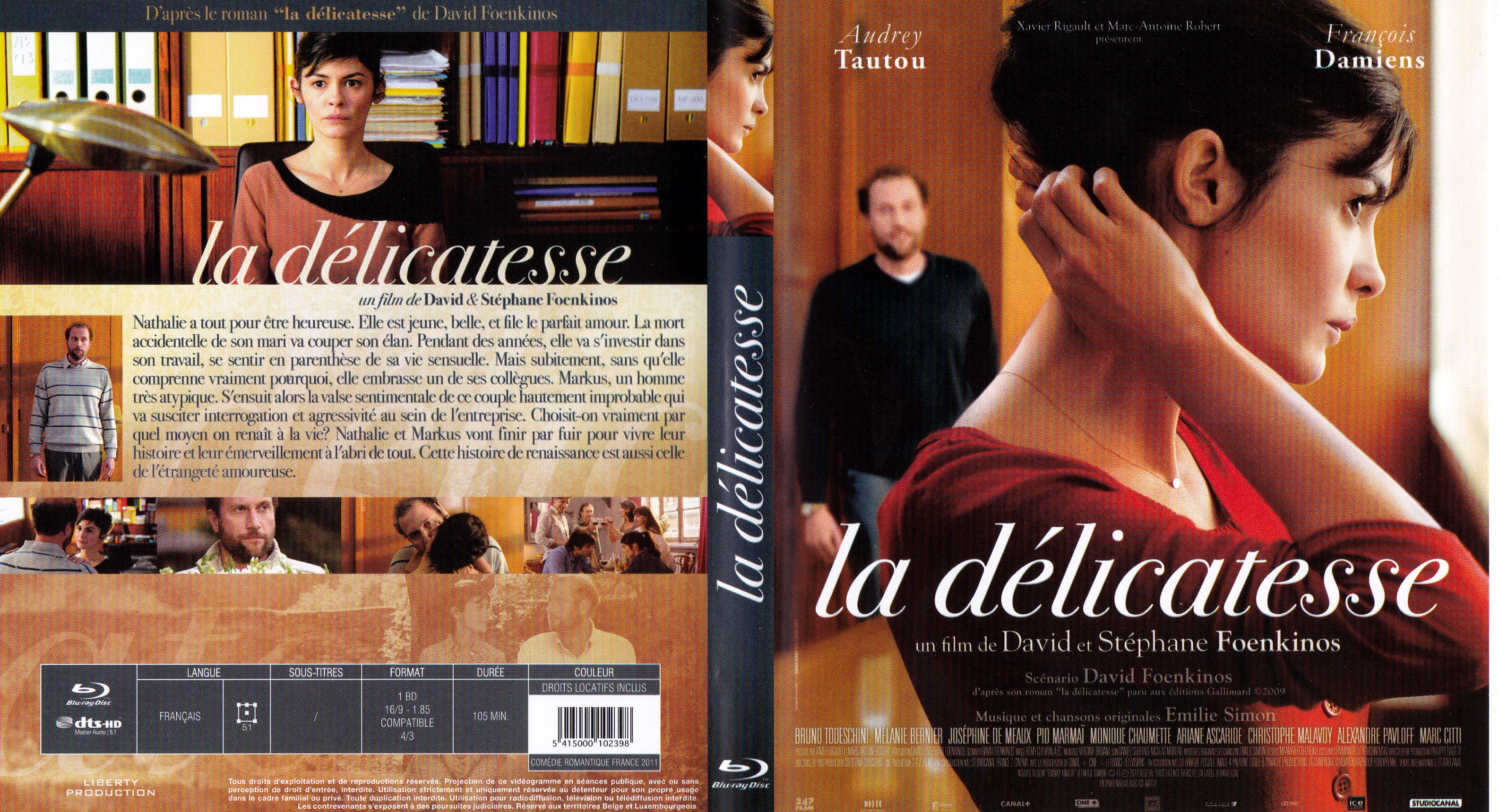 Jaquette DVD La dlicatesse (BLU-RAY)
