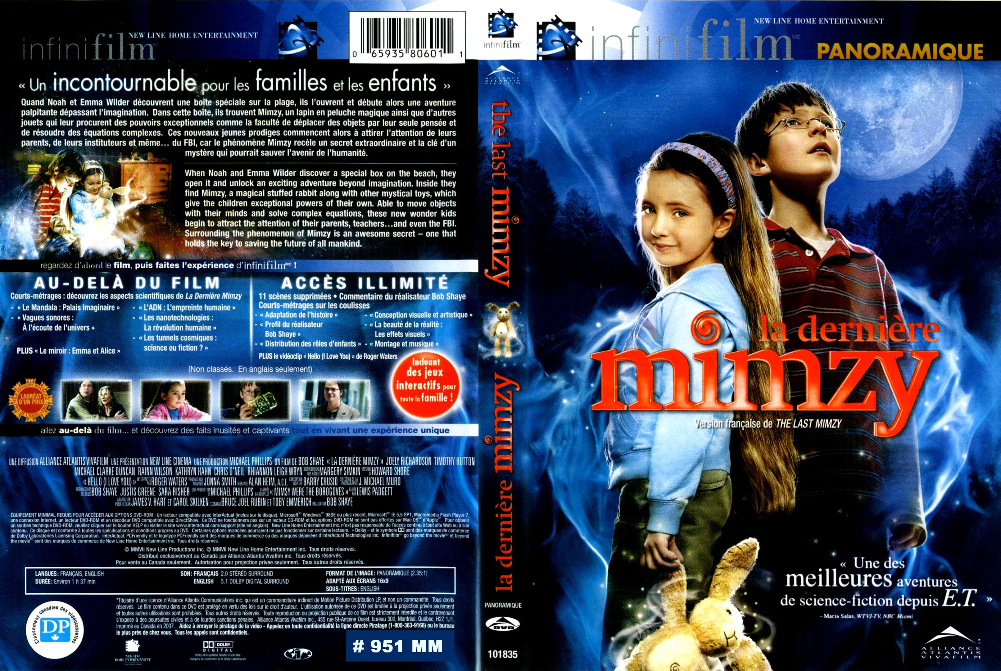 Jaquette DVD La derniere Mimzy - The last Mimzy
