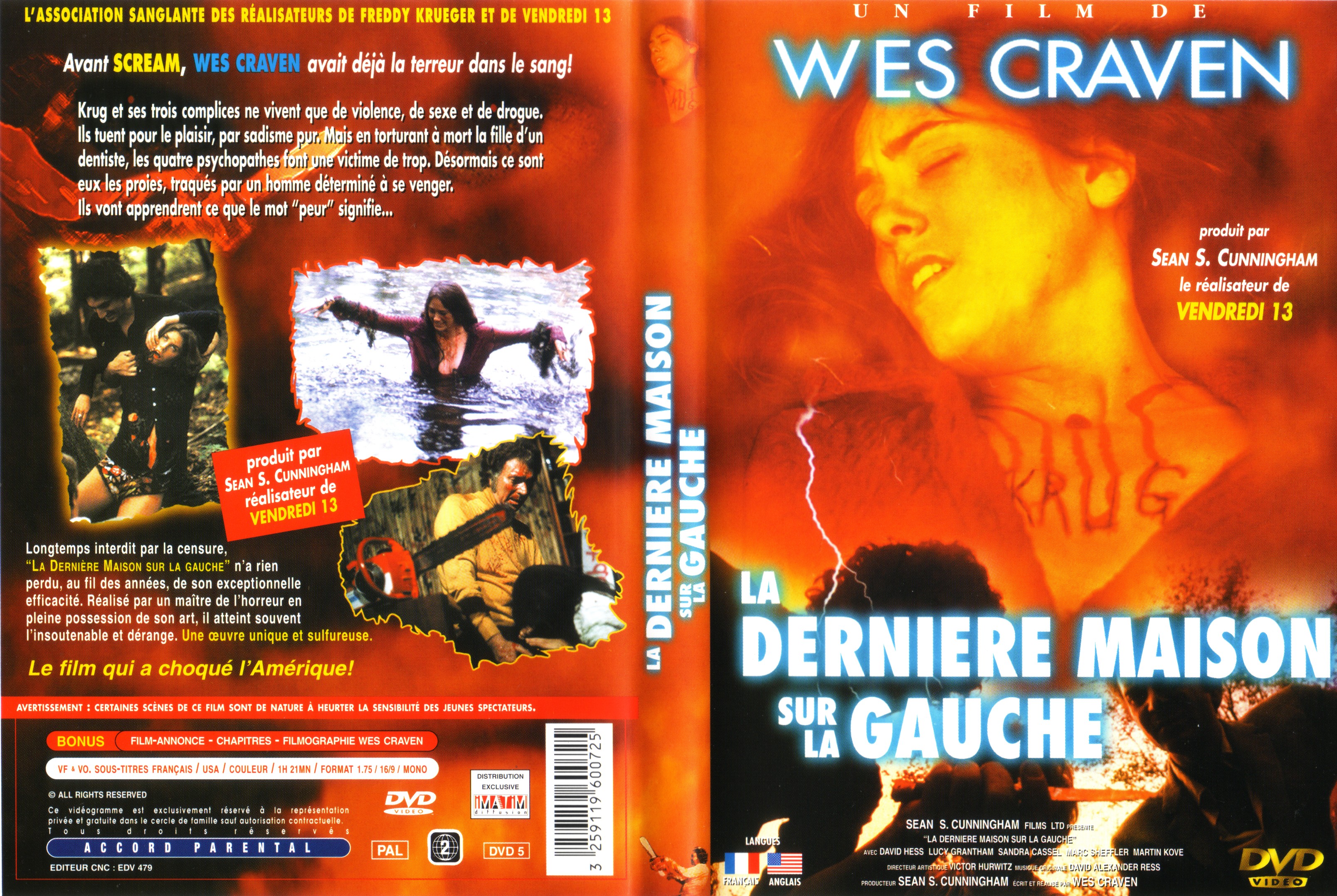 Jaquette DVD La dernire maison sur la gauche