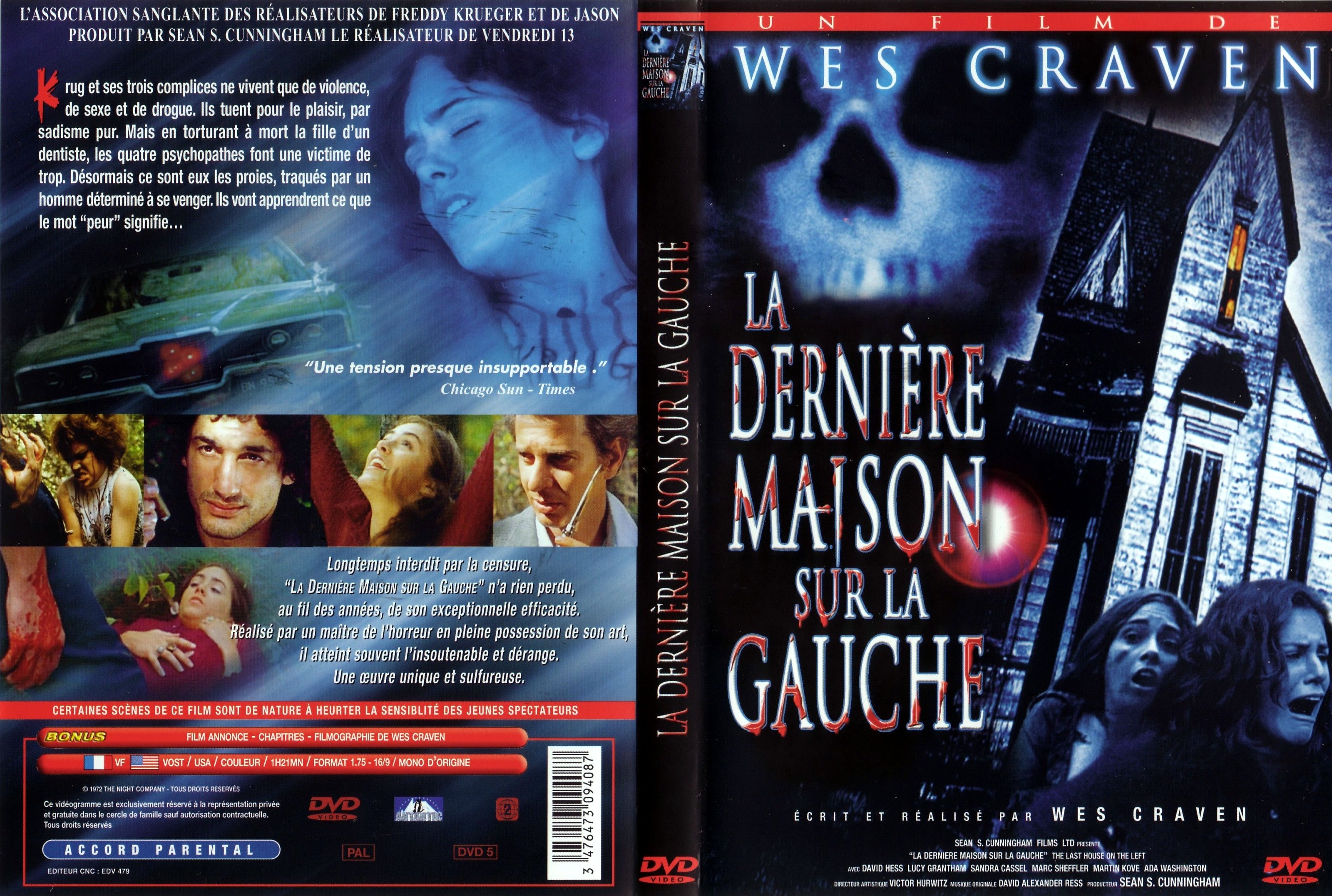 Jaquette DVD La dernire maison sur la gauche v2