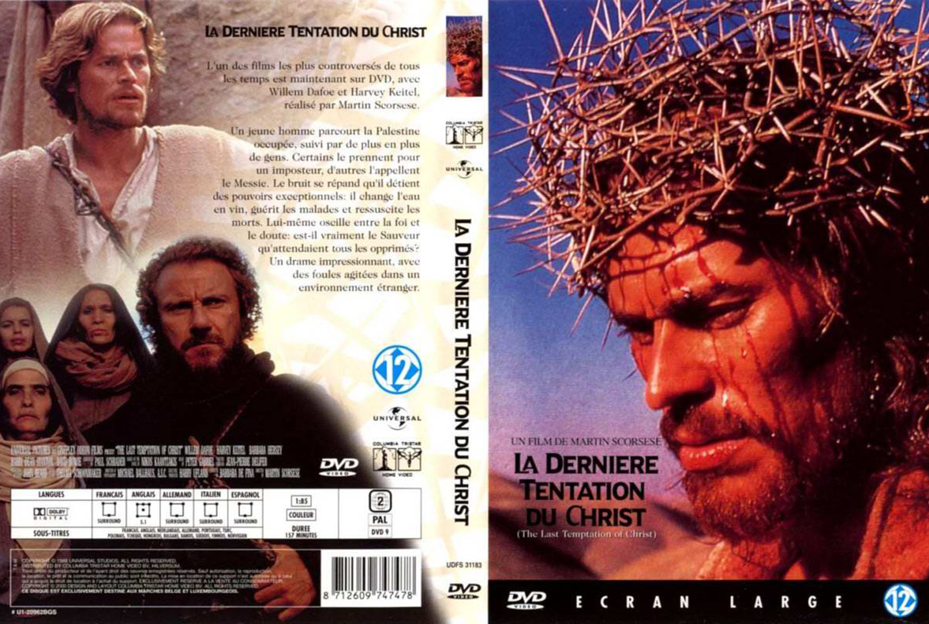 Jaquette DVD La dernire tentation du Christ v3