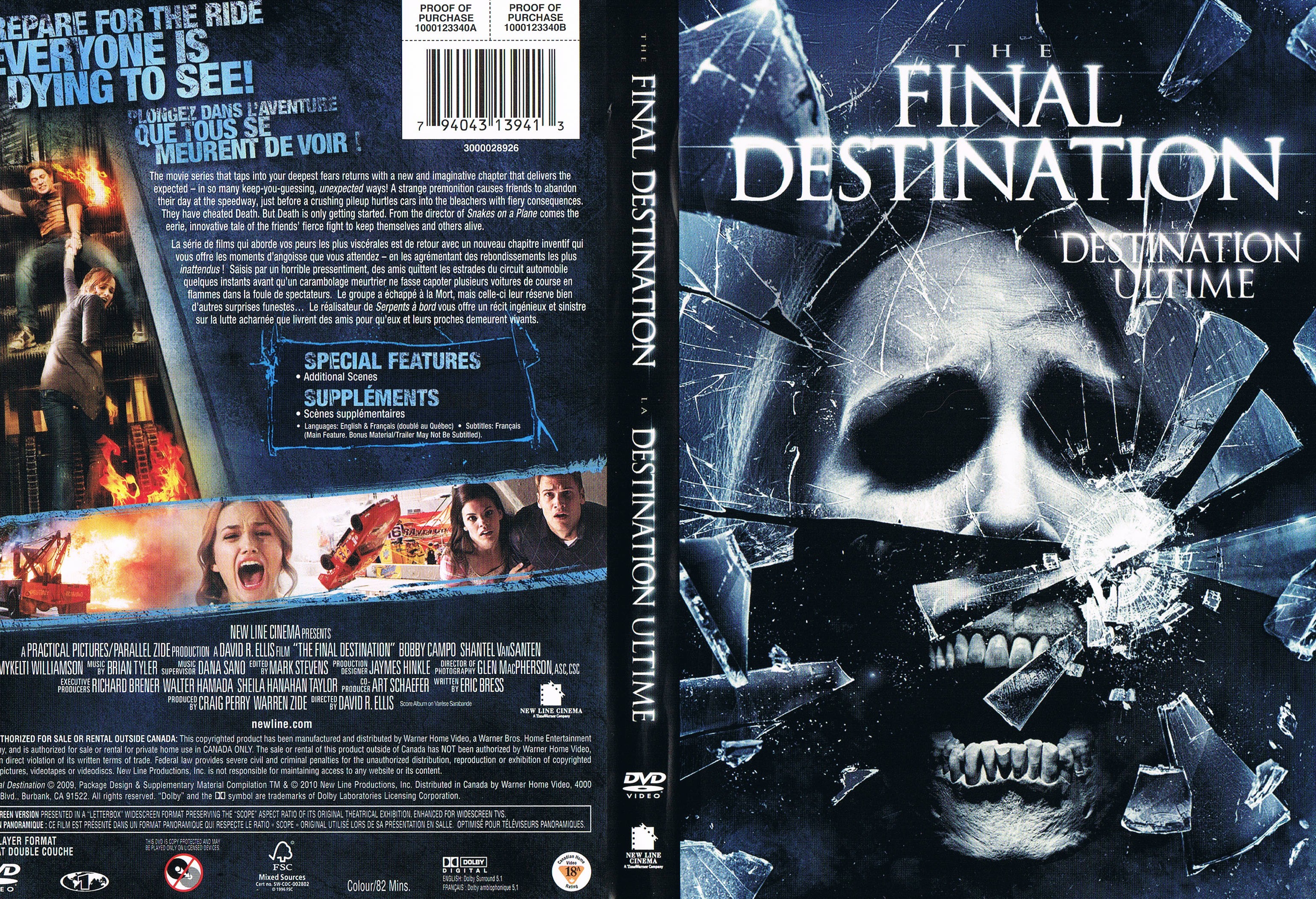 Jaquette DVD La destination ultime (Canadienne)