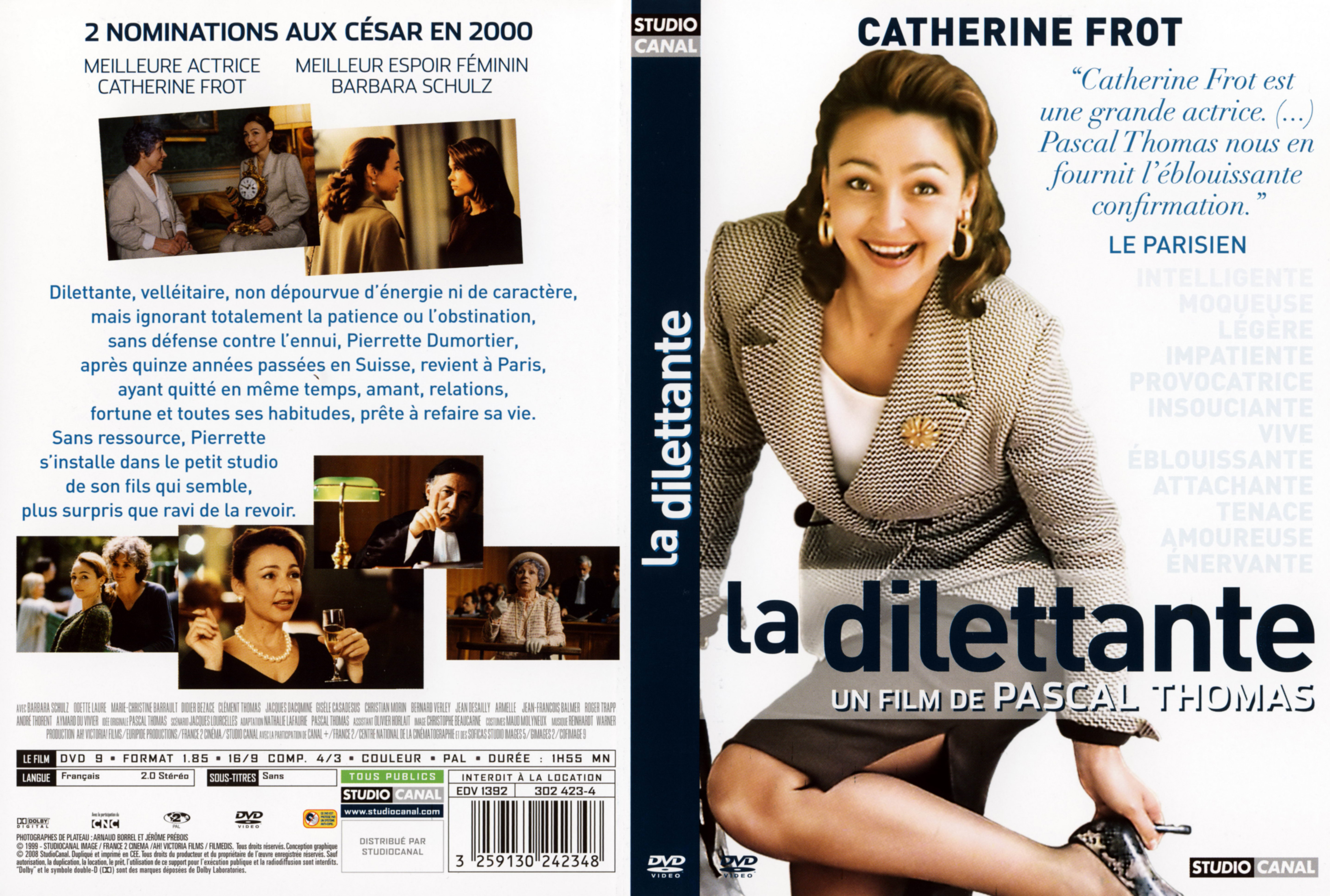 Jaquette DVD La dilettante