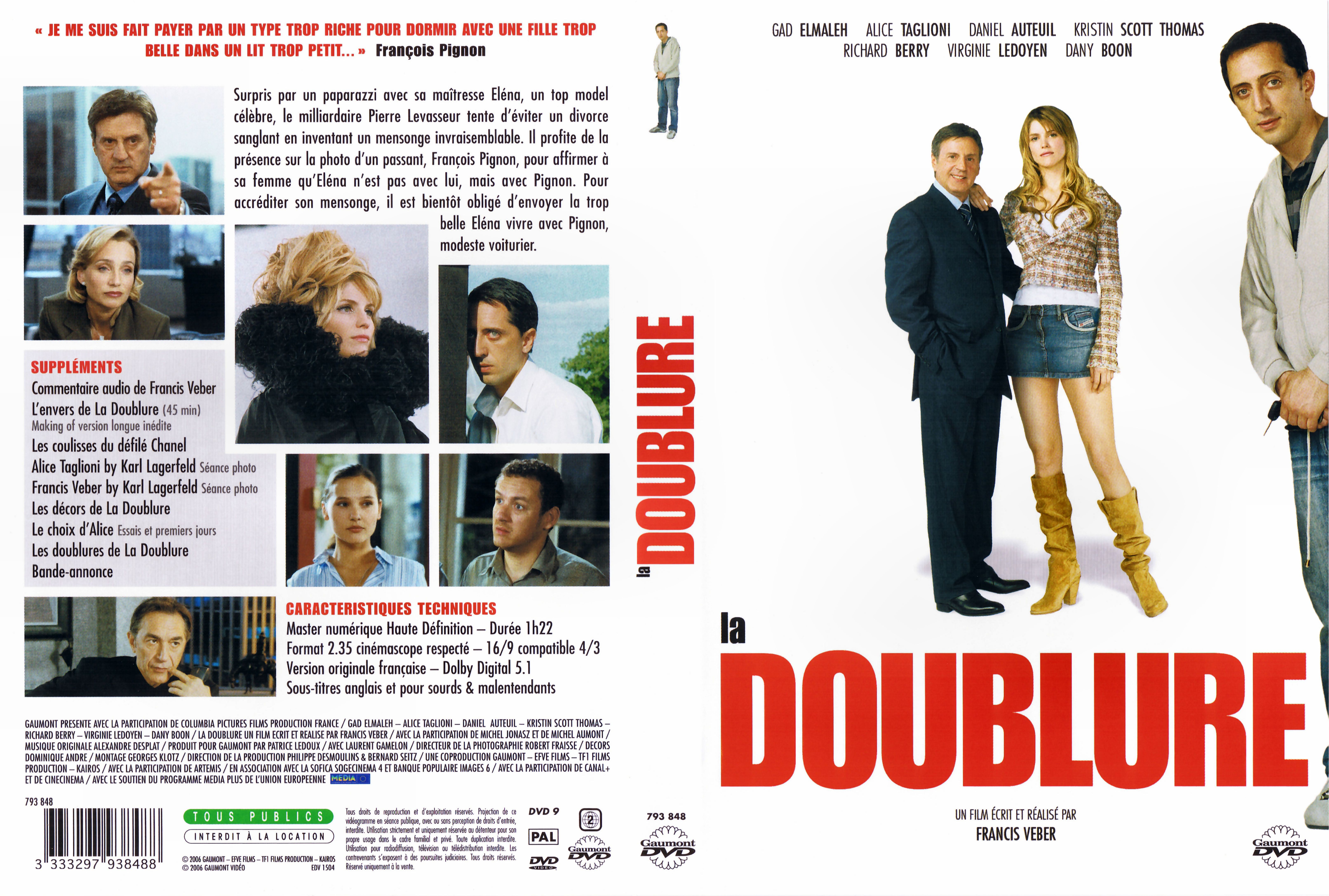 Jaquette DVD La doublure
