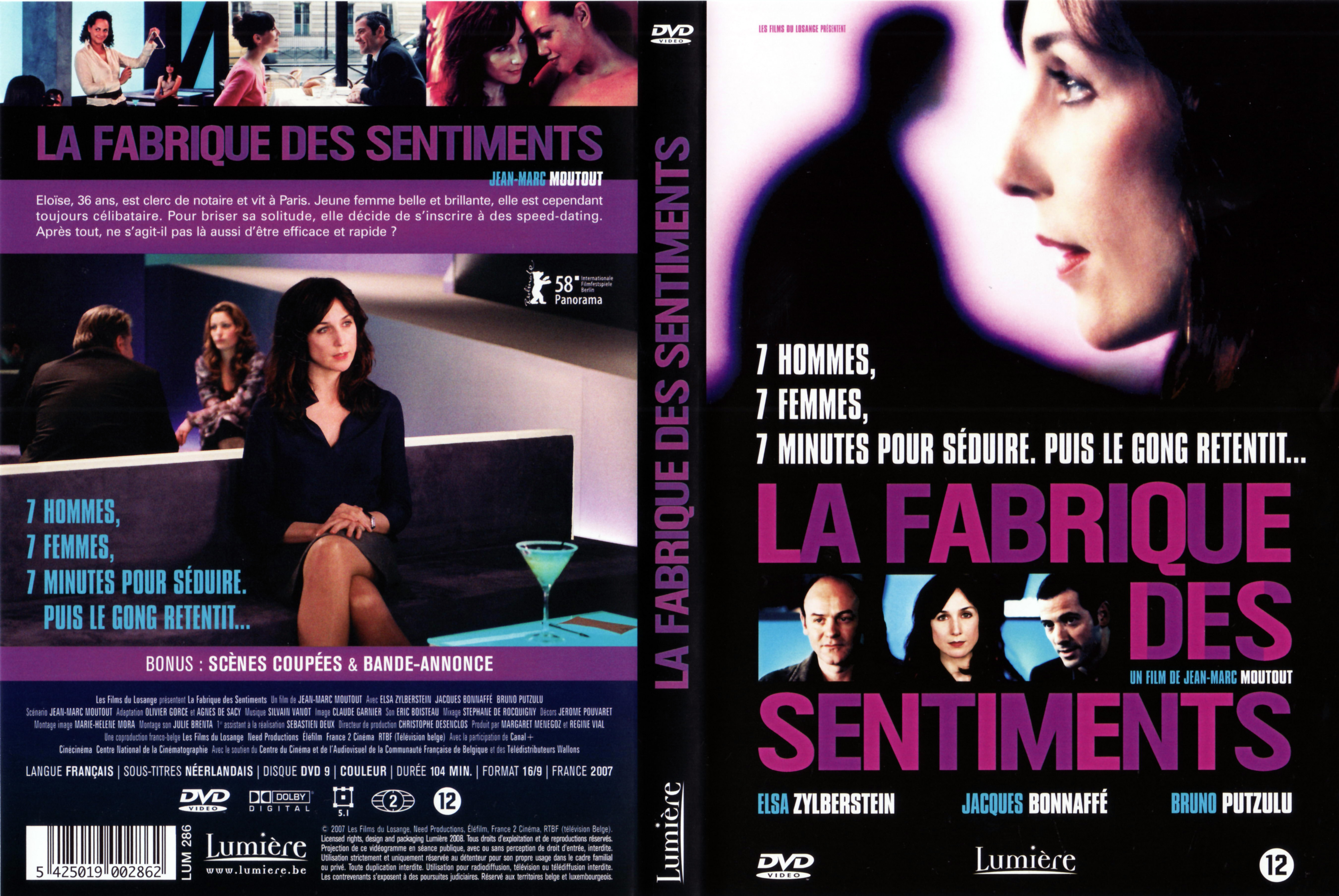 Jaquette DVD La fabrique des sentiments