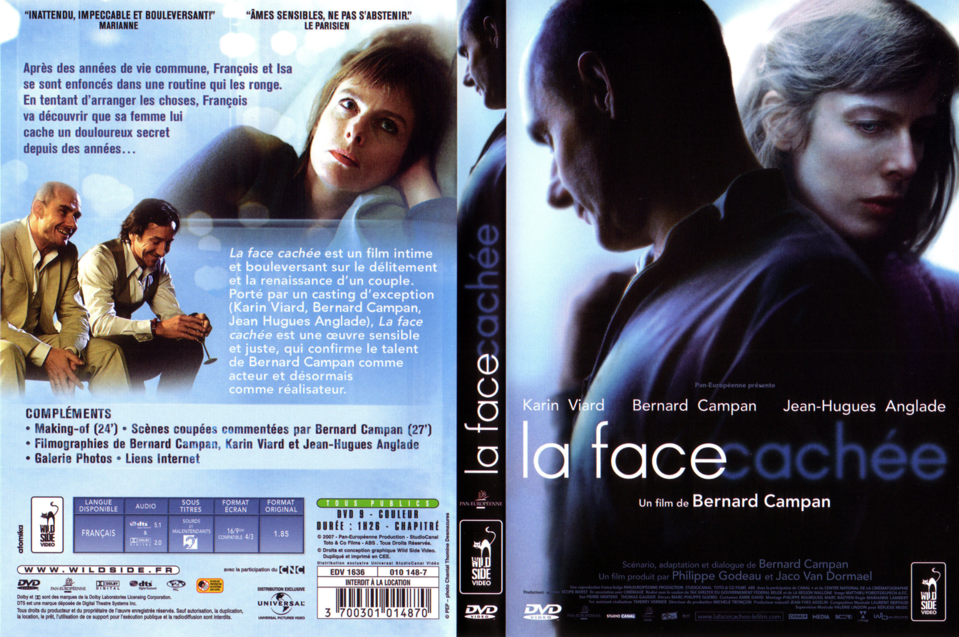 Jaquette DVD La face cache