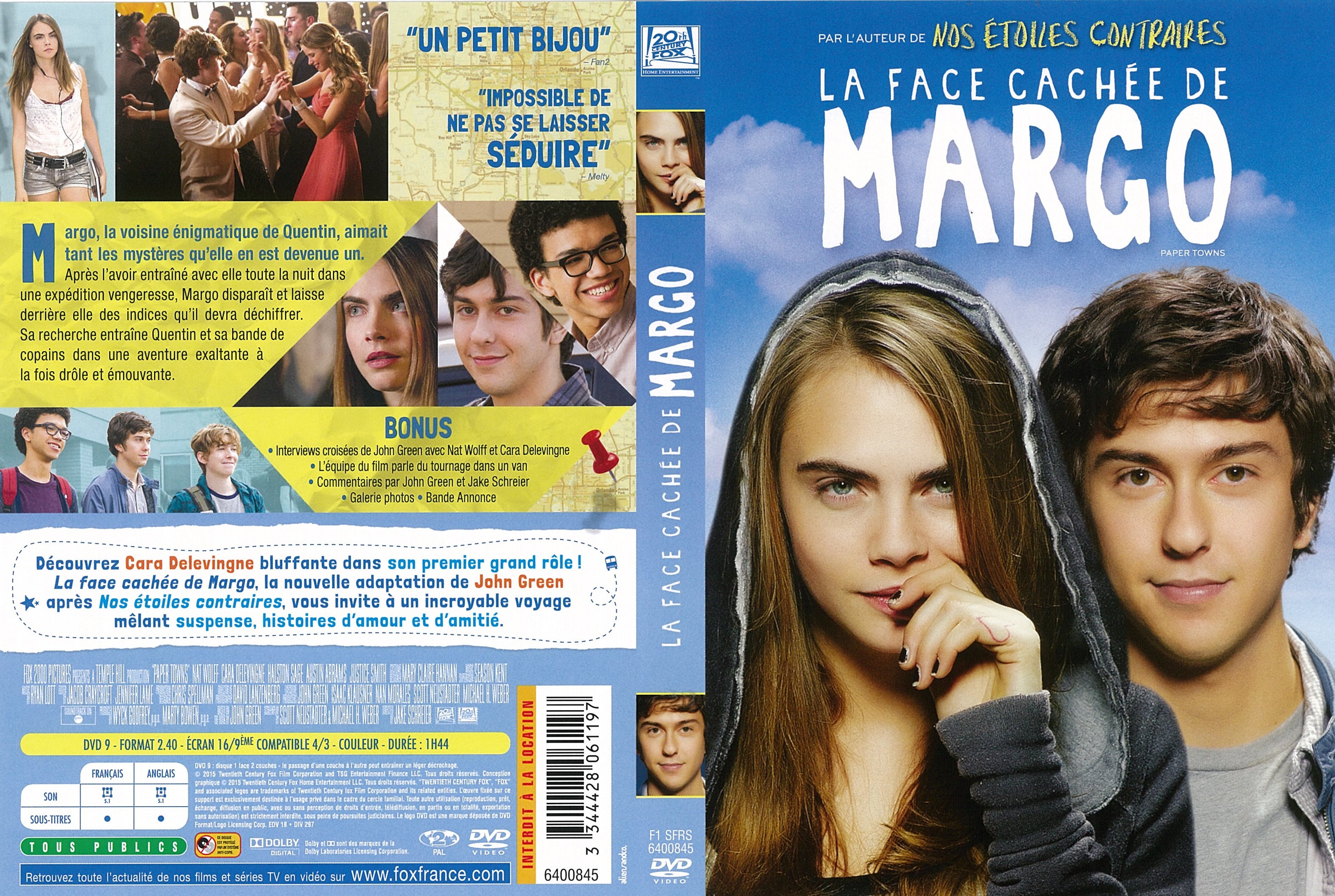 Jaquette DVD La face cache de Margo