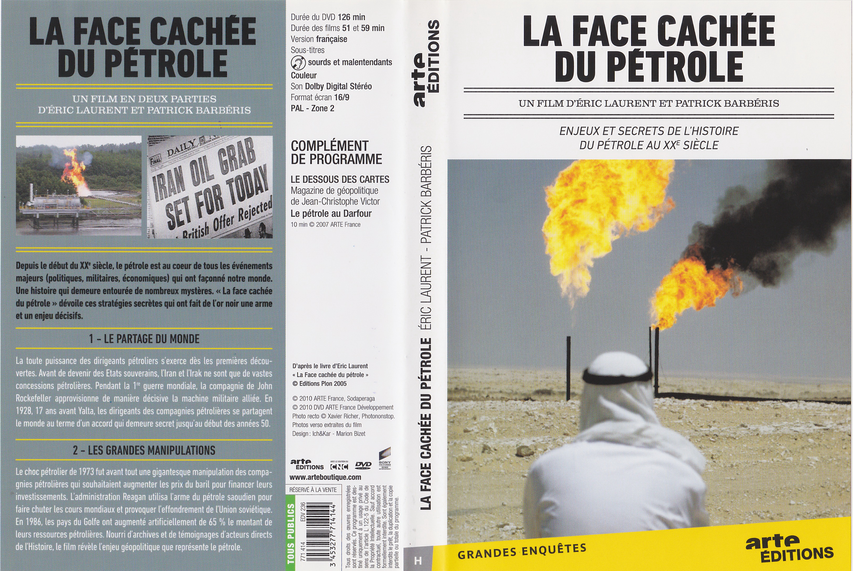 Jaquette DVD La face cache du ptrole