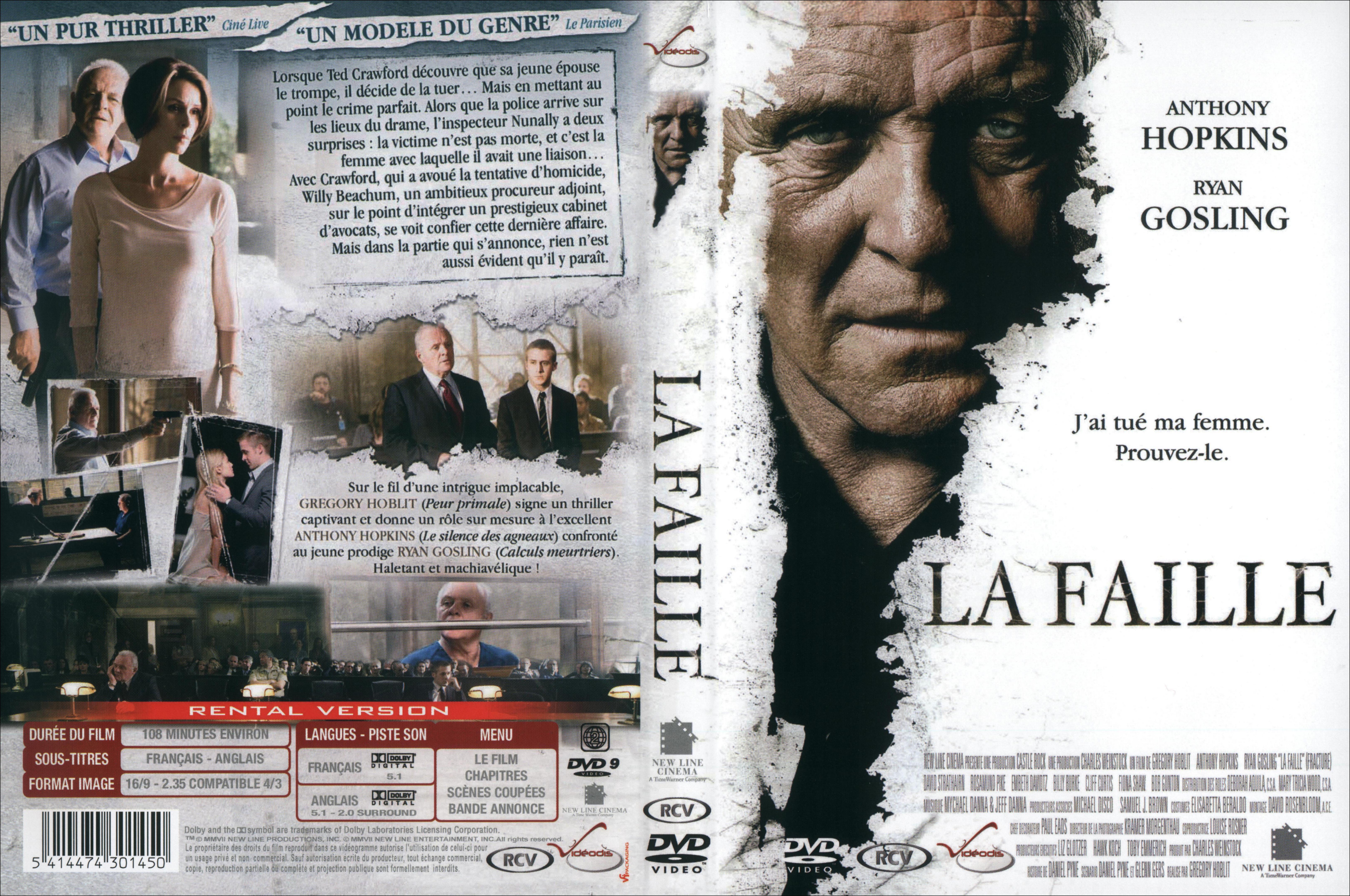 Jaquette DVD La faille v2