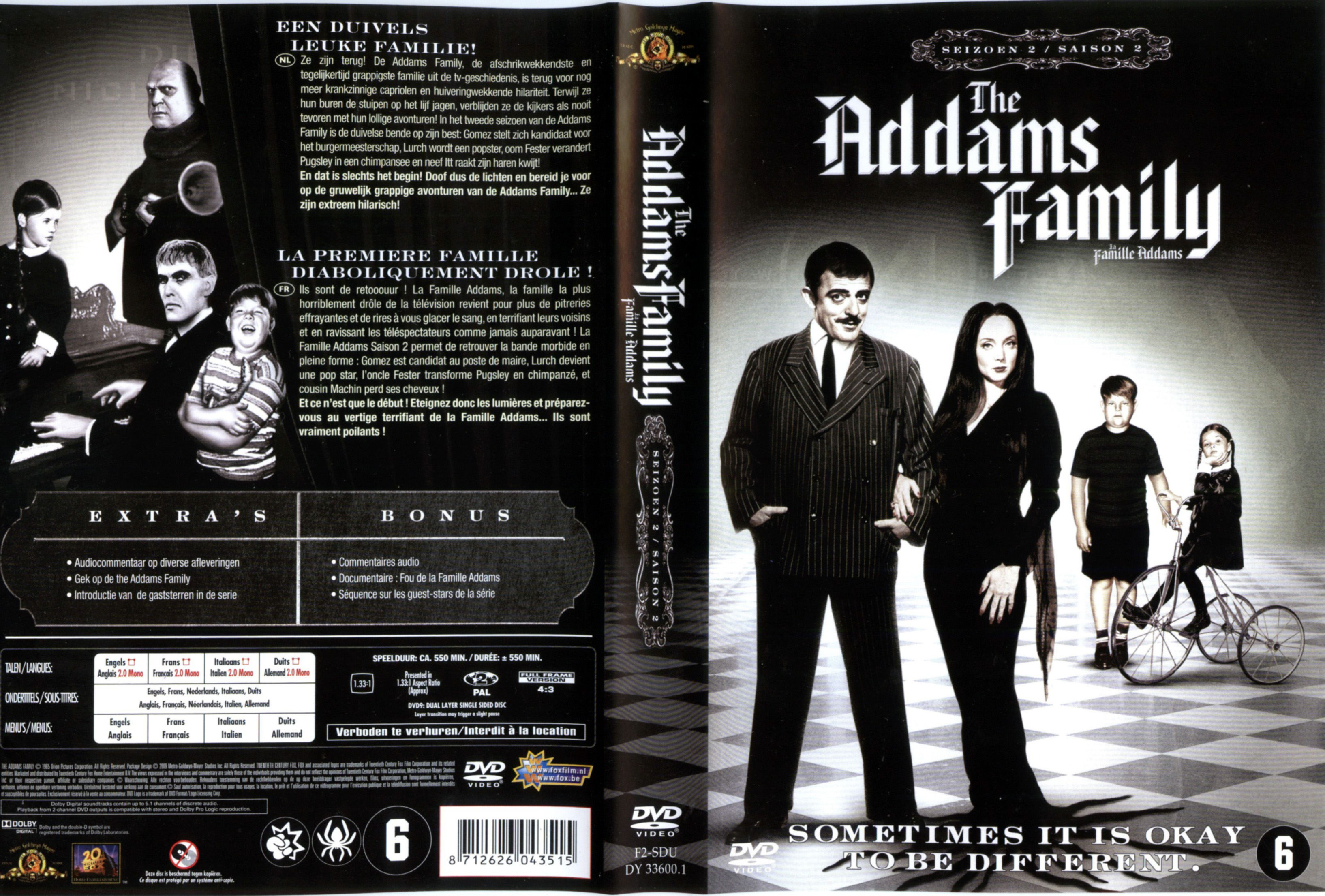 Jaquette DVD La famille Addams Saison 2