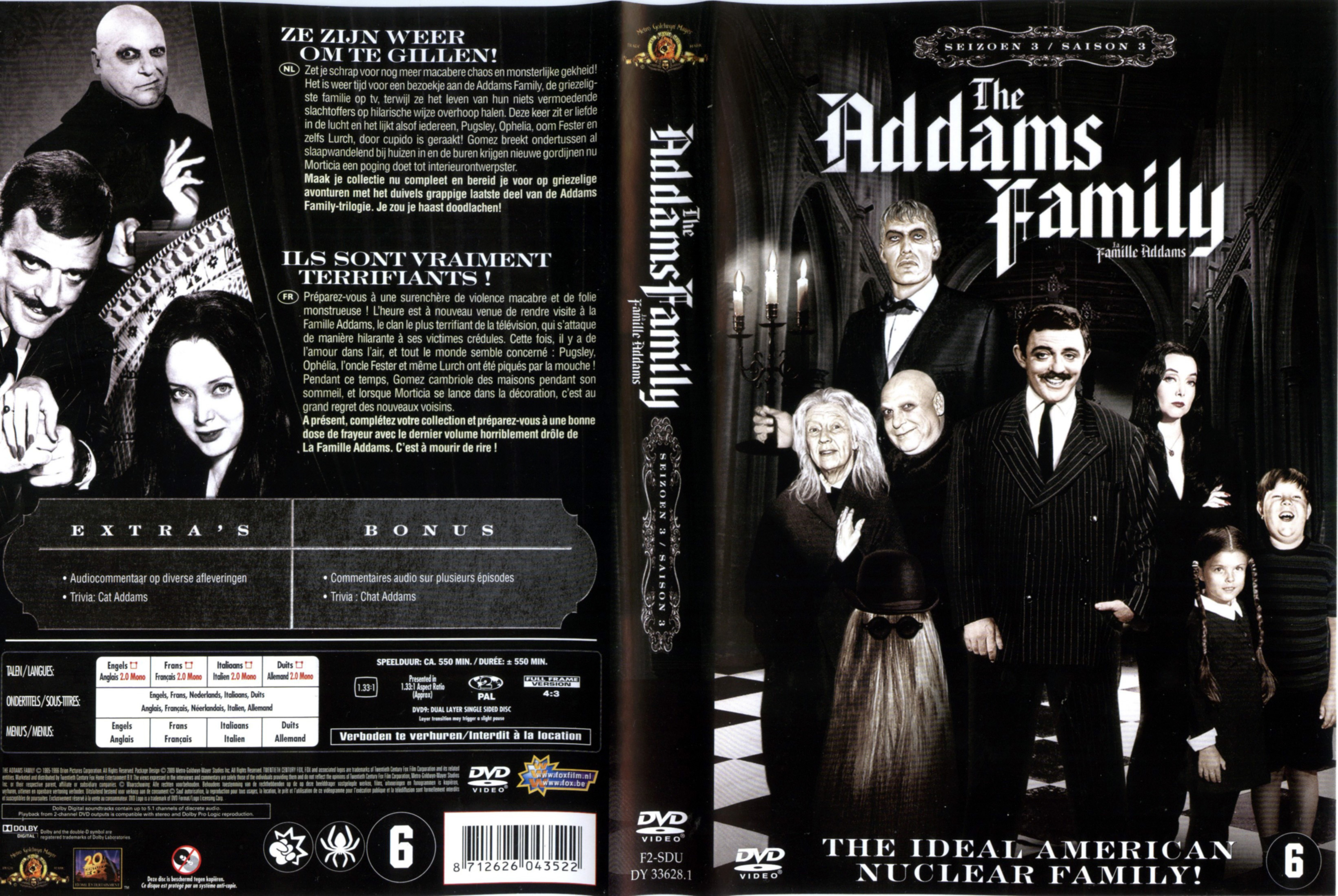 Jaquette DVD La famille Addams Saison 3