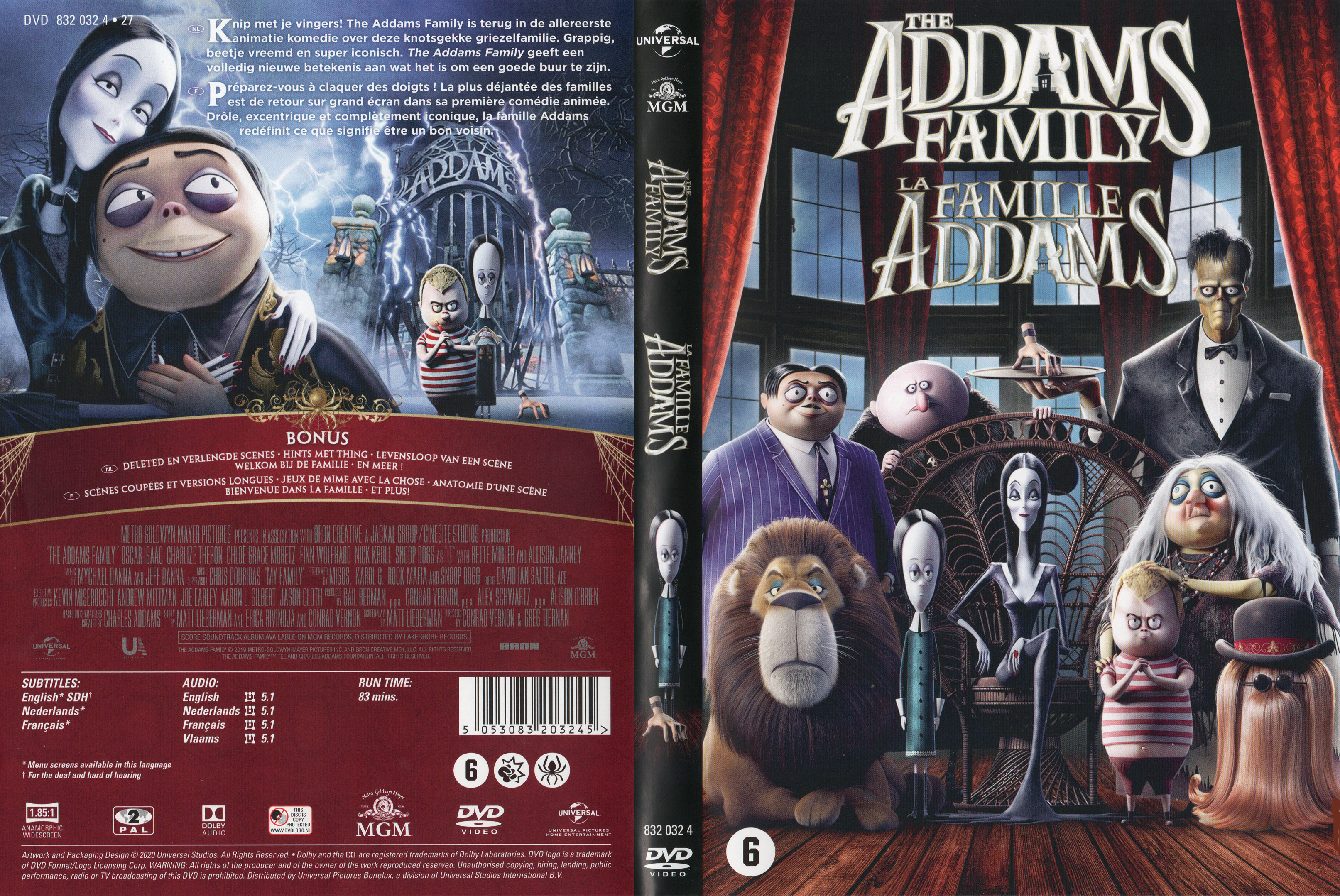 Jaquette DVD La famille Addams (2019)