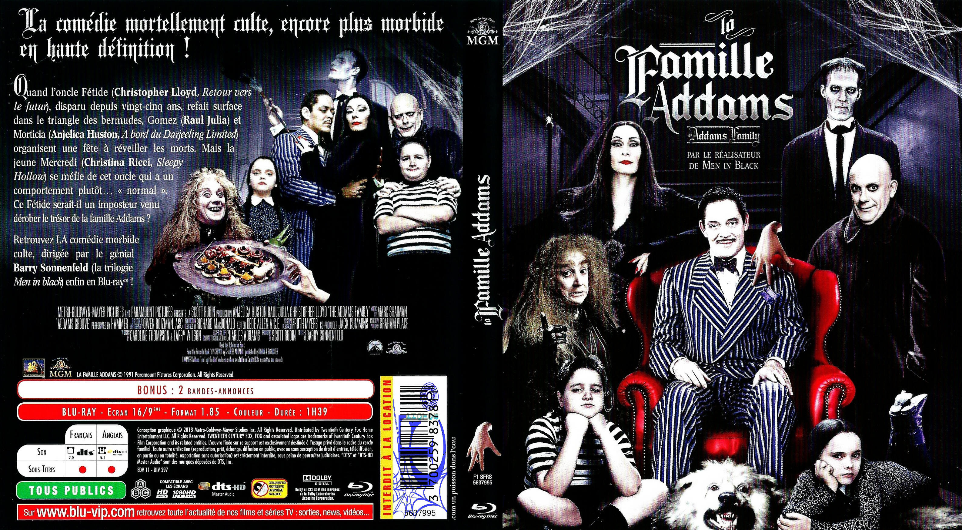 Jaquette DVD La famille Addams (BLU-RAY)