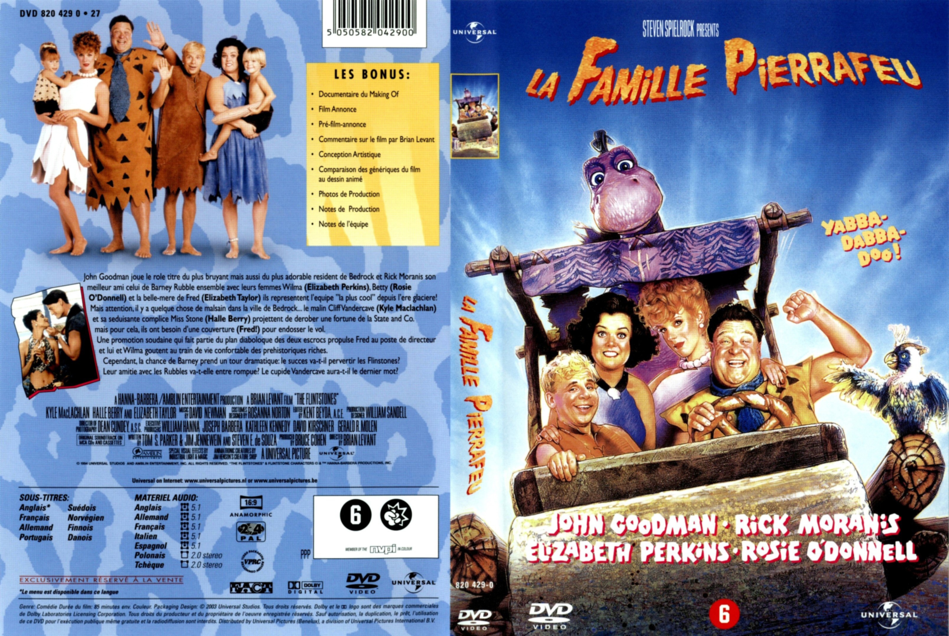 Jaquette DVD La famille Pierrafeu