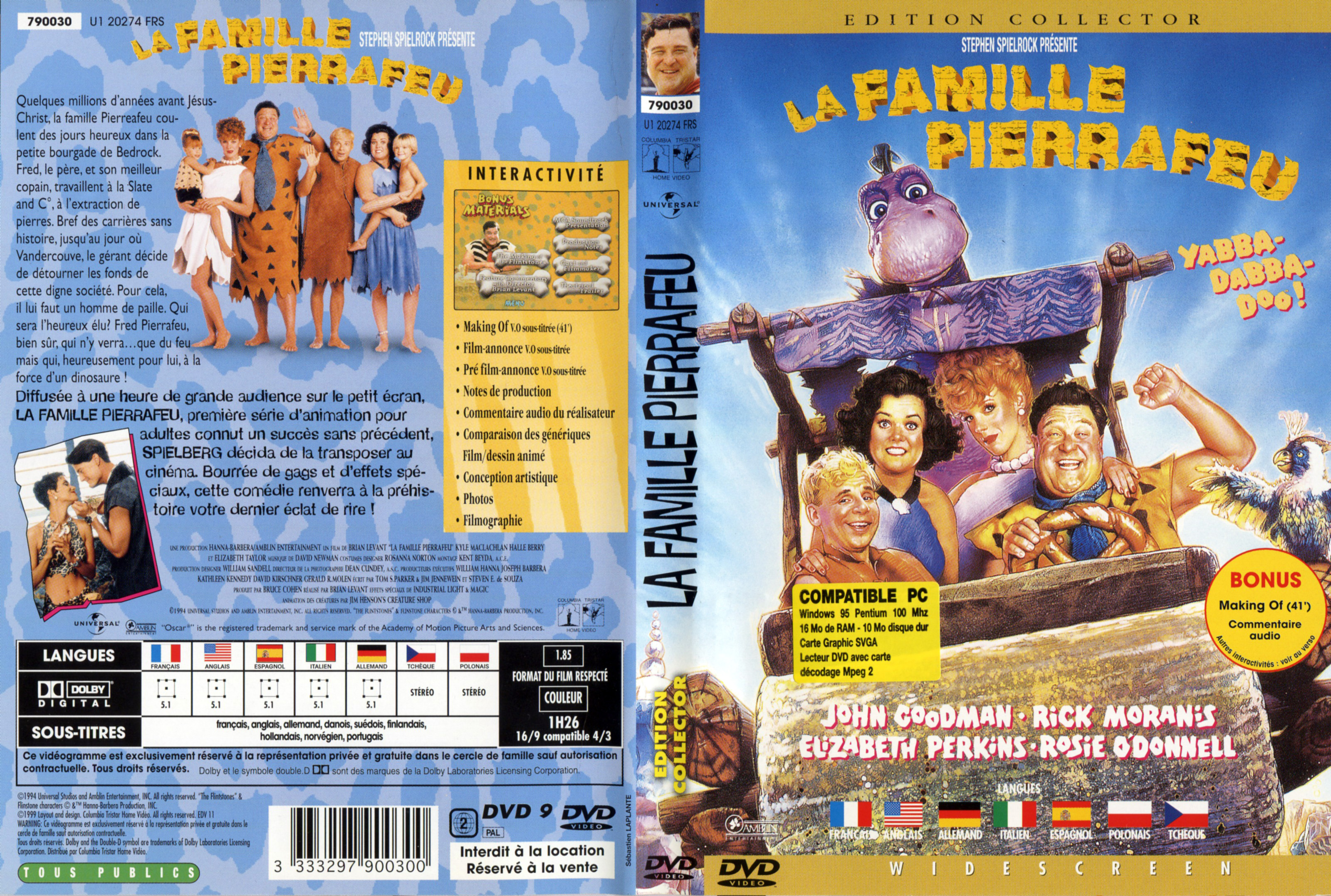 Jaquette DVD La famille Pierrafeu v2