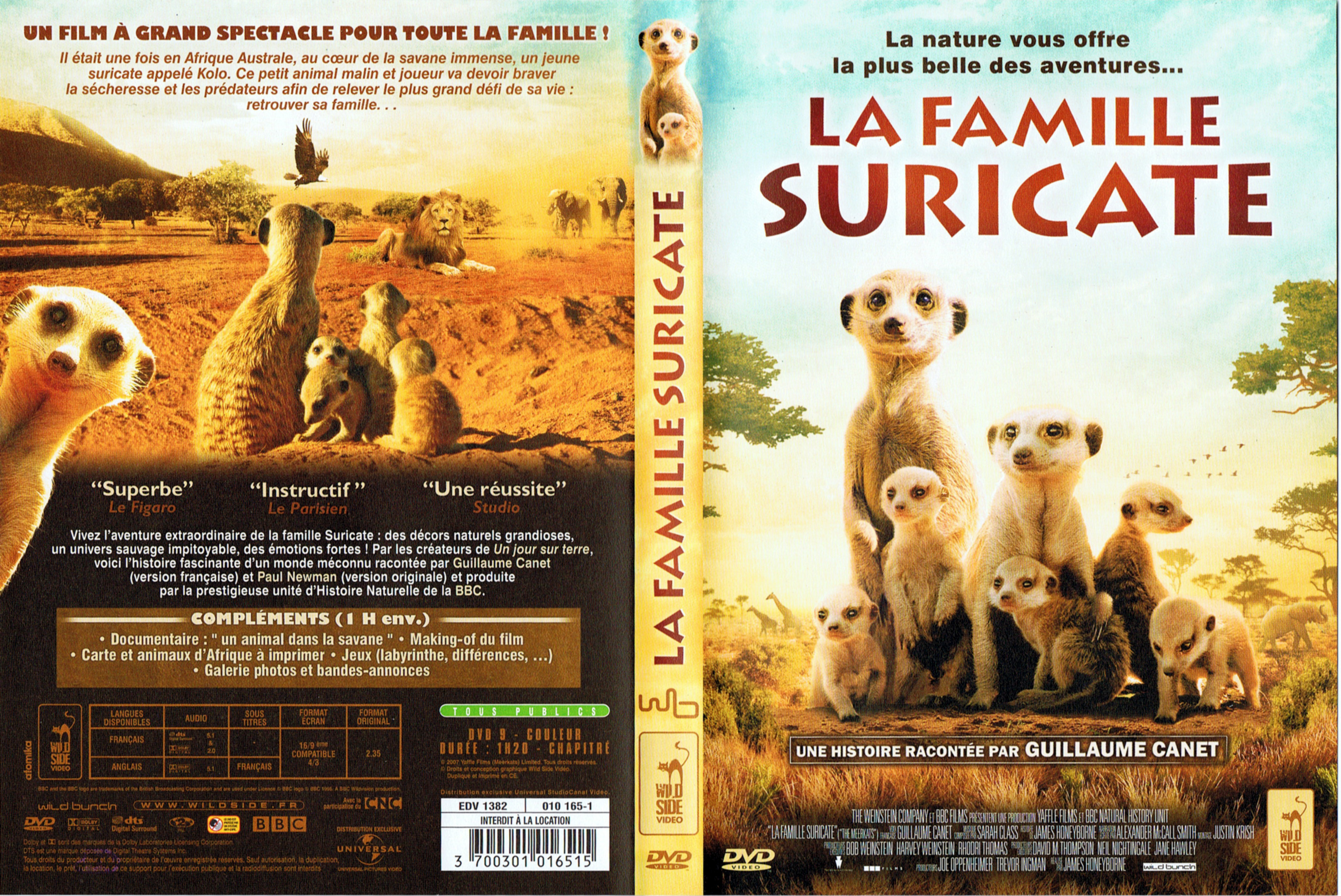 Jaquette DVD La famille Suricate