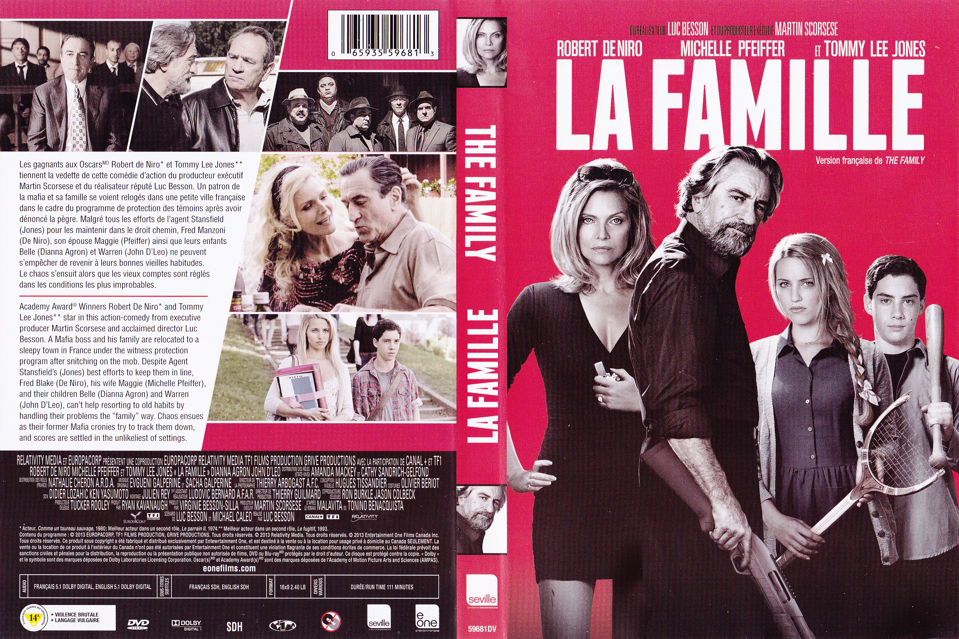 Jaquette DVD La famille - The family (Canadienne)