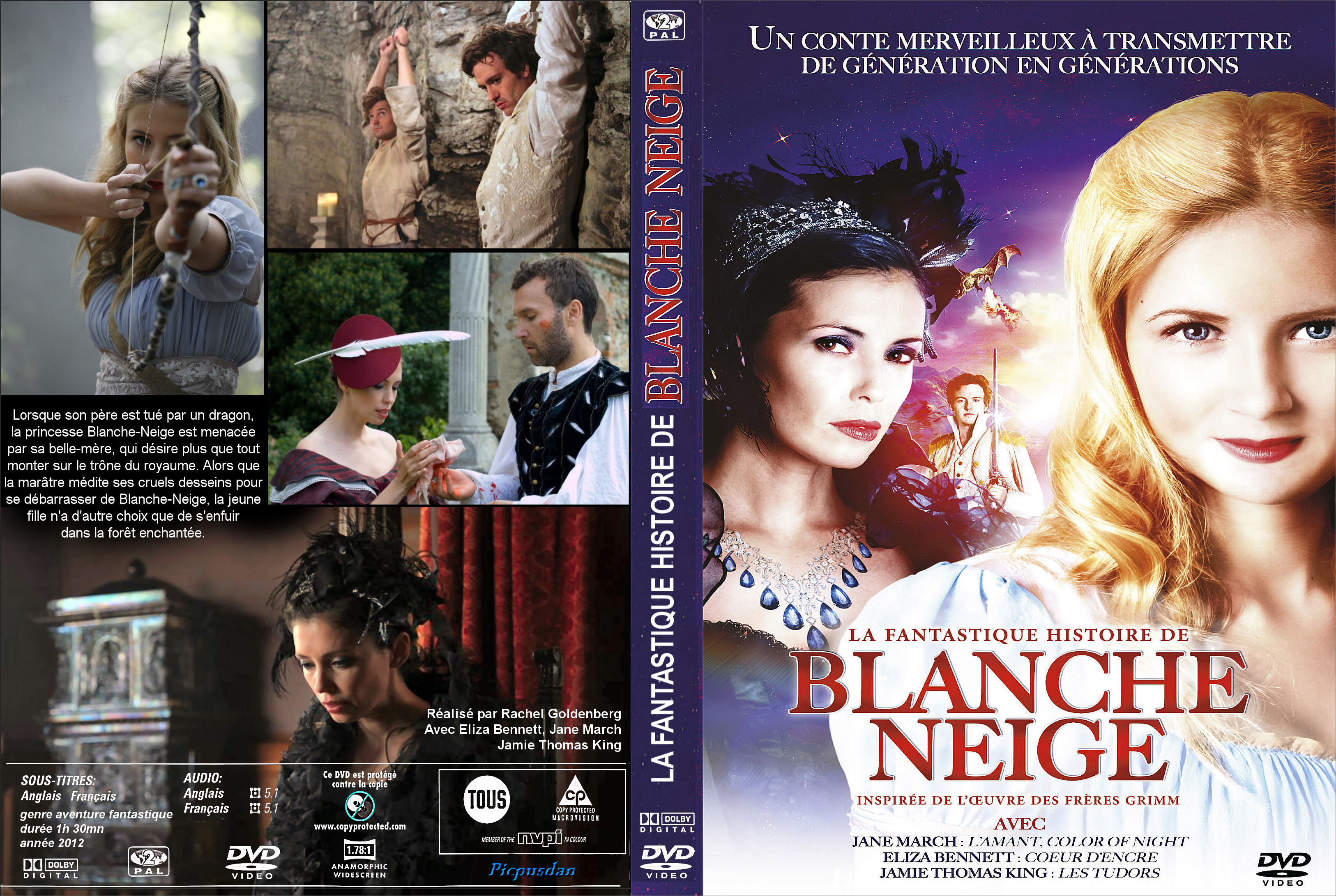 Jaquette DVD La fantastique histoire de blanche neige custom