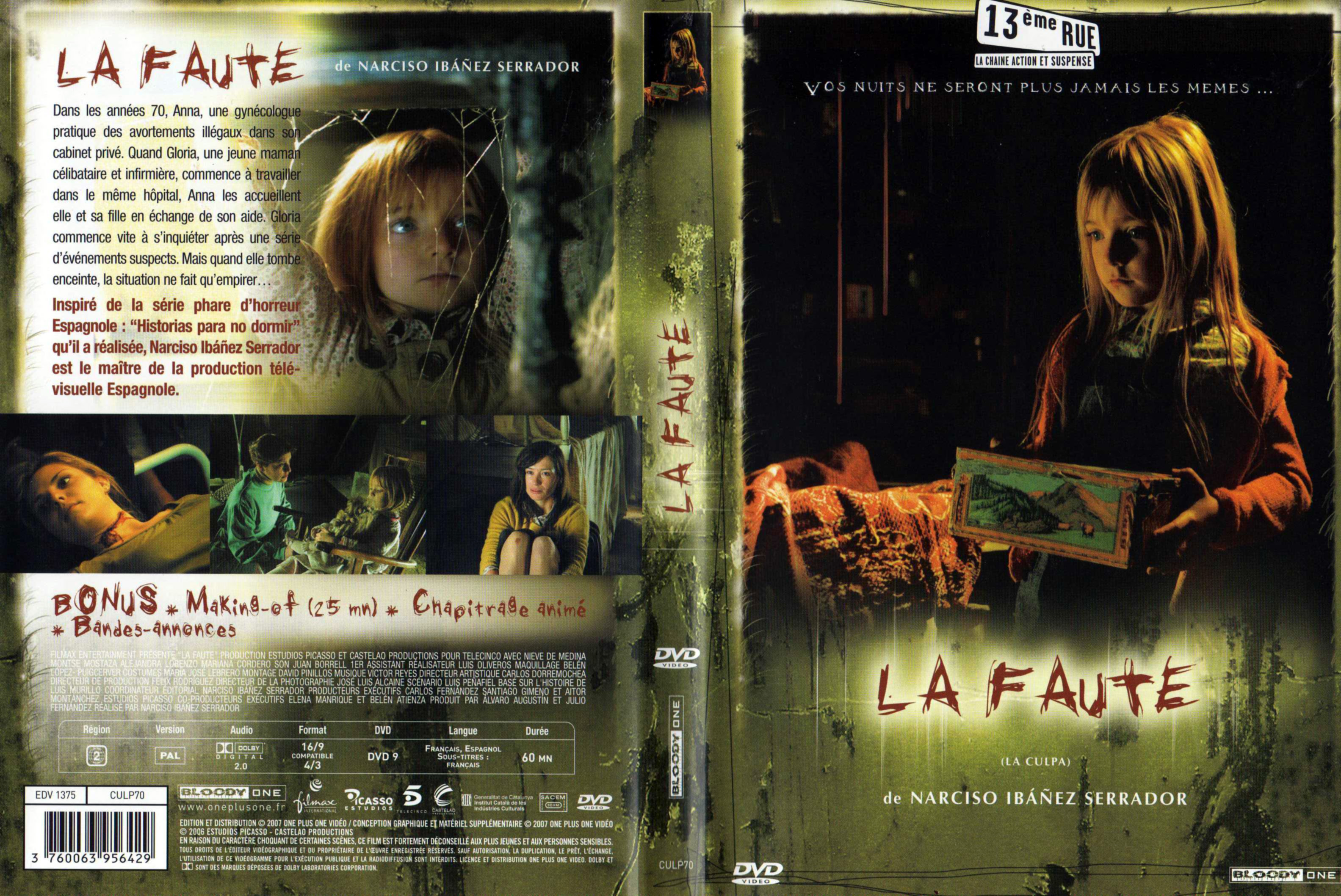 Jaquette DVD La faute