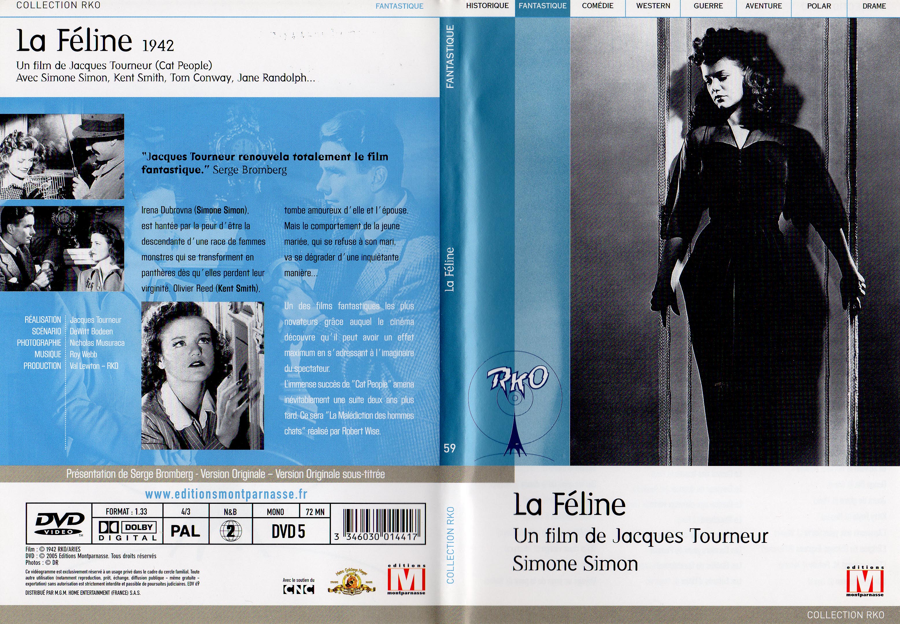 Jaquette DVD La feline (1942) v2