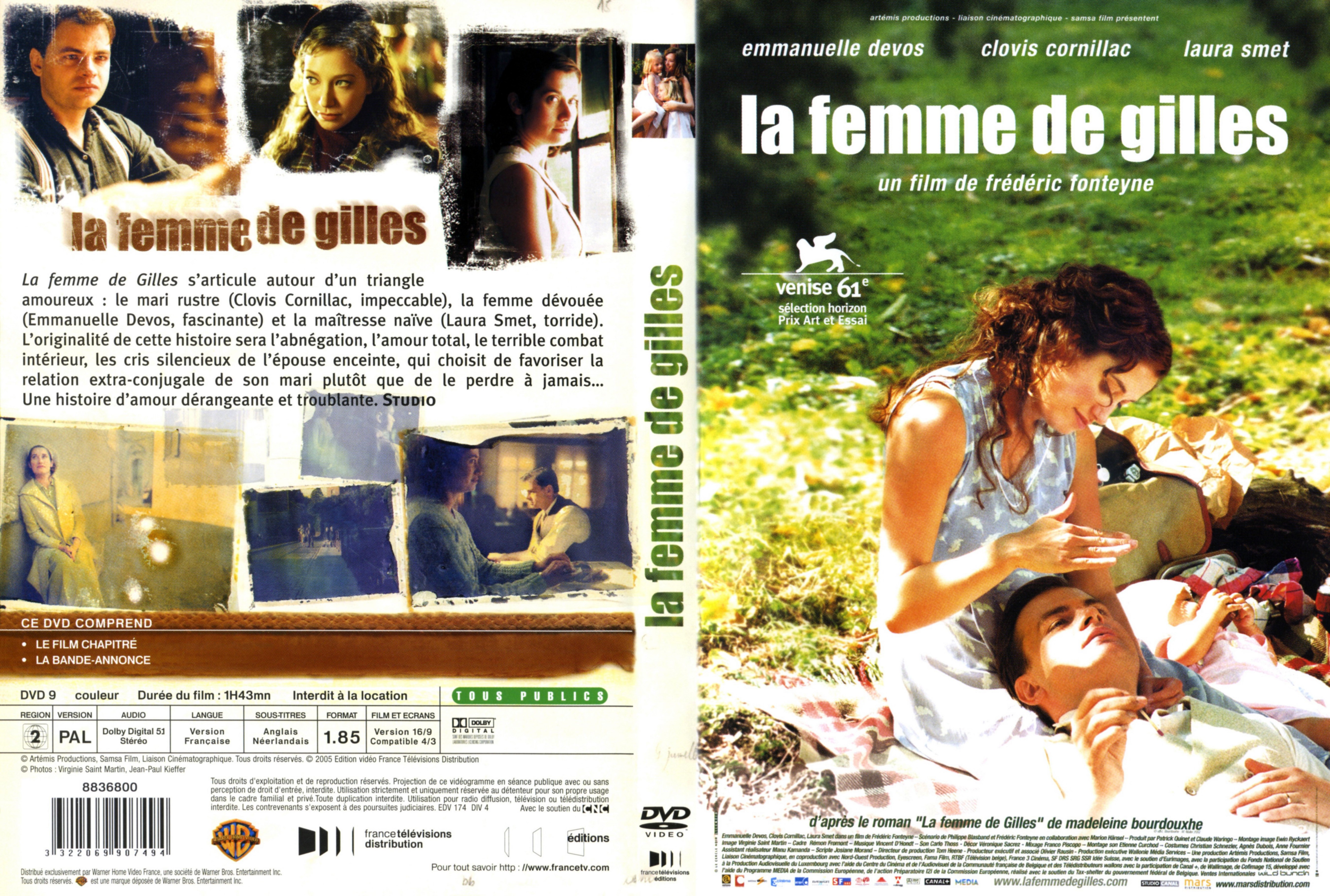 Jaquette DVD La femme de Gilles
