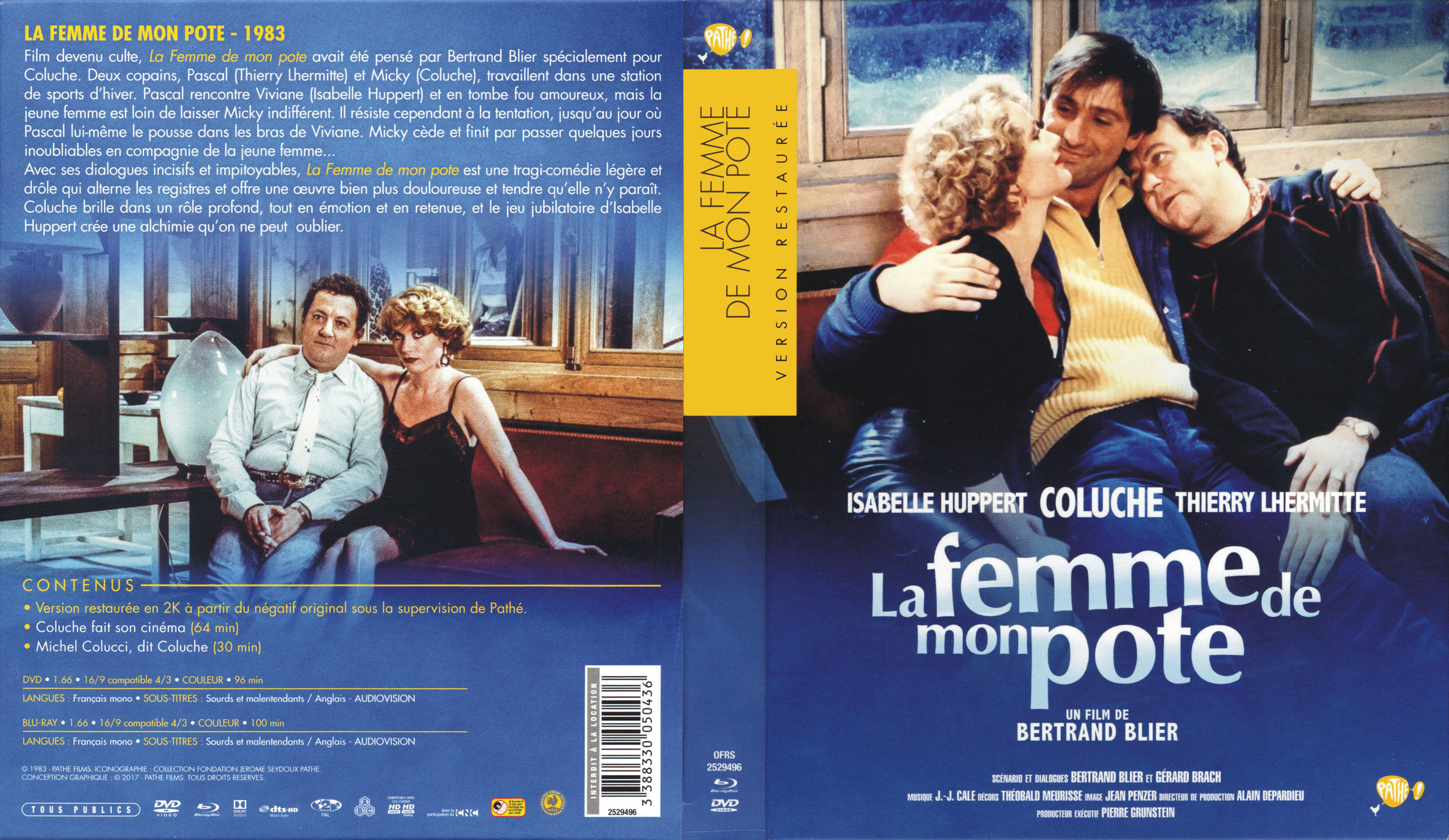 Jaquette DVD La femme de mon pote (BLU-RAY)