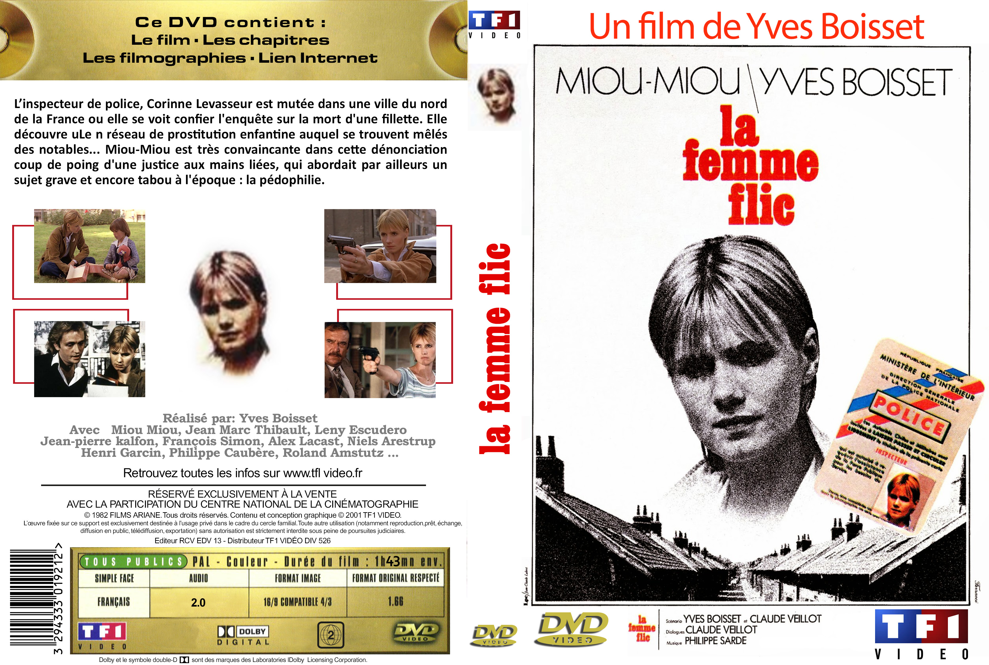 Jaquette DVD La femme flic custom