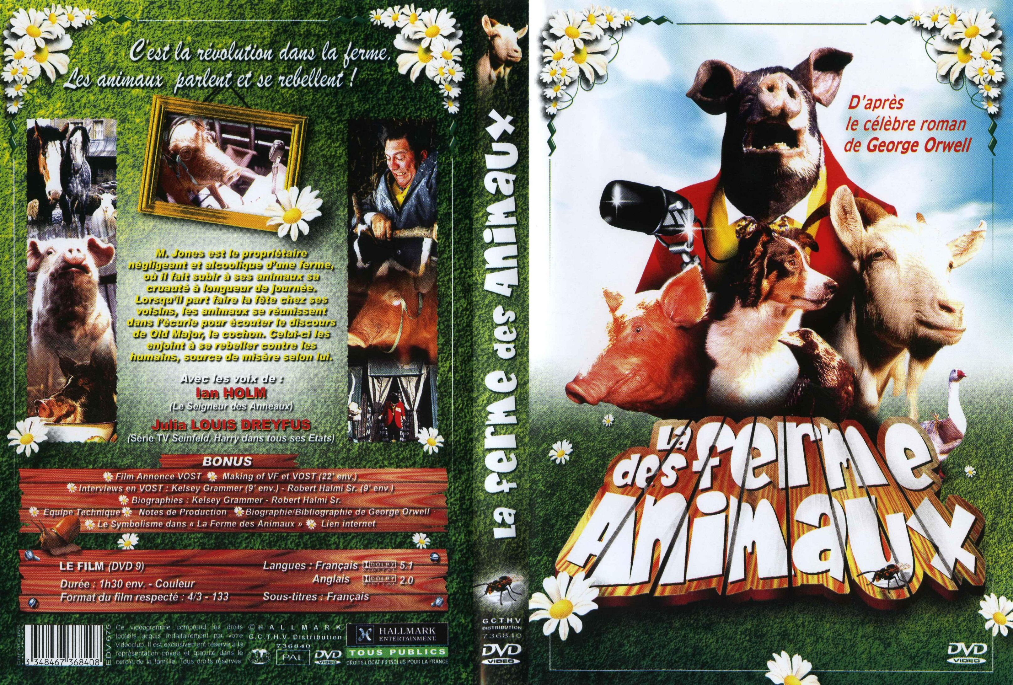 Jaquette DVD La ferme des animaux