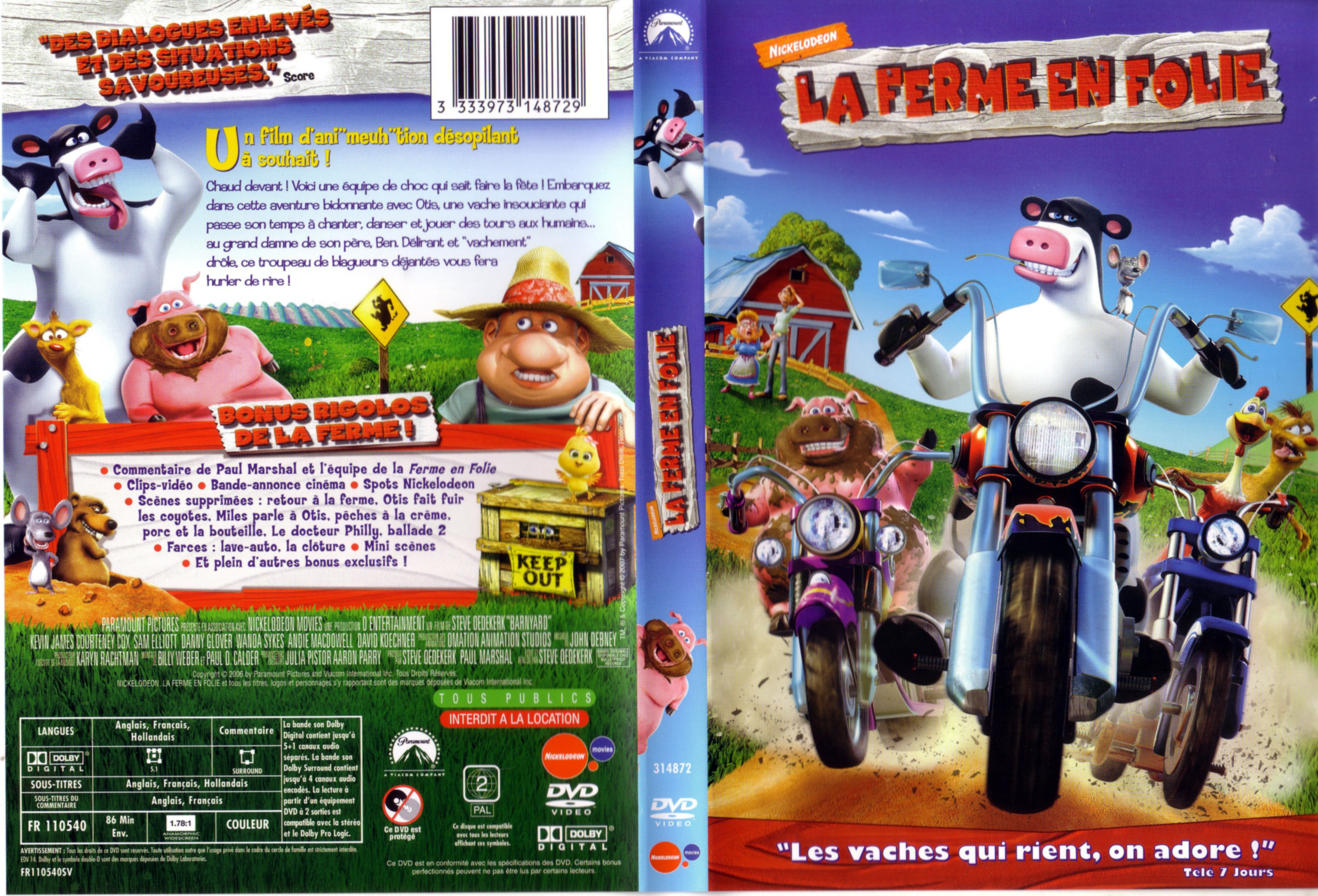 Jaquette DVD La ferme en folie