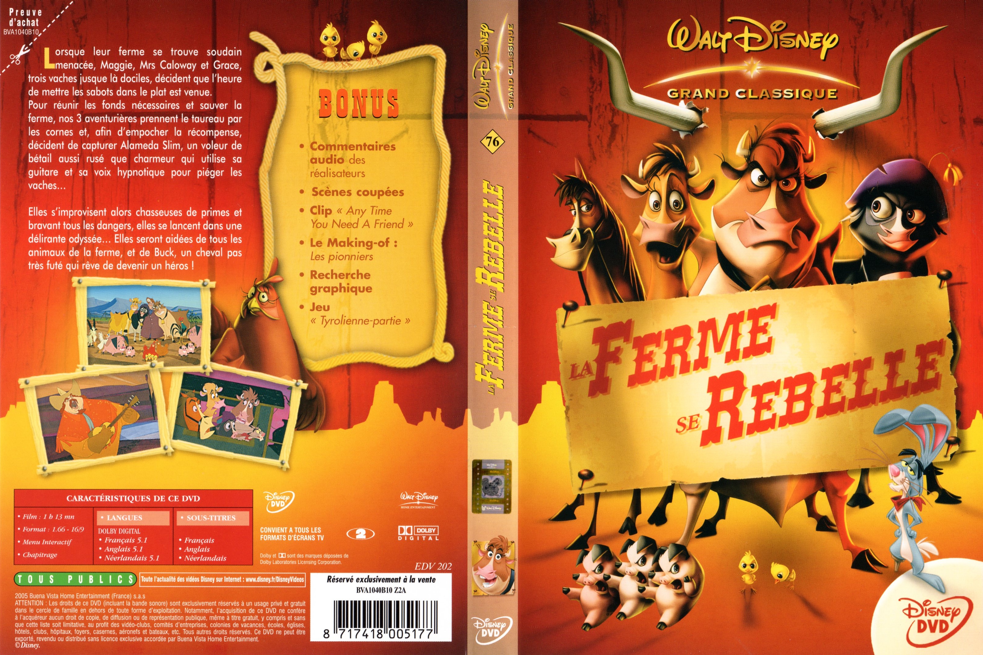 Jaquette DVD La ferme se rebelle