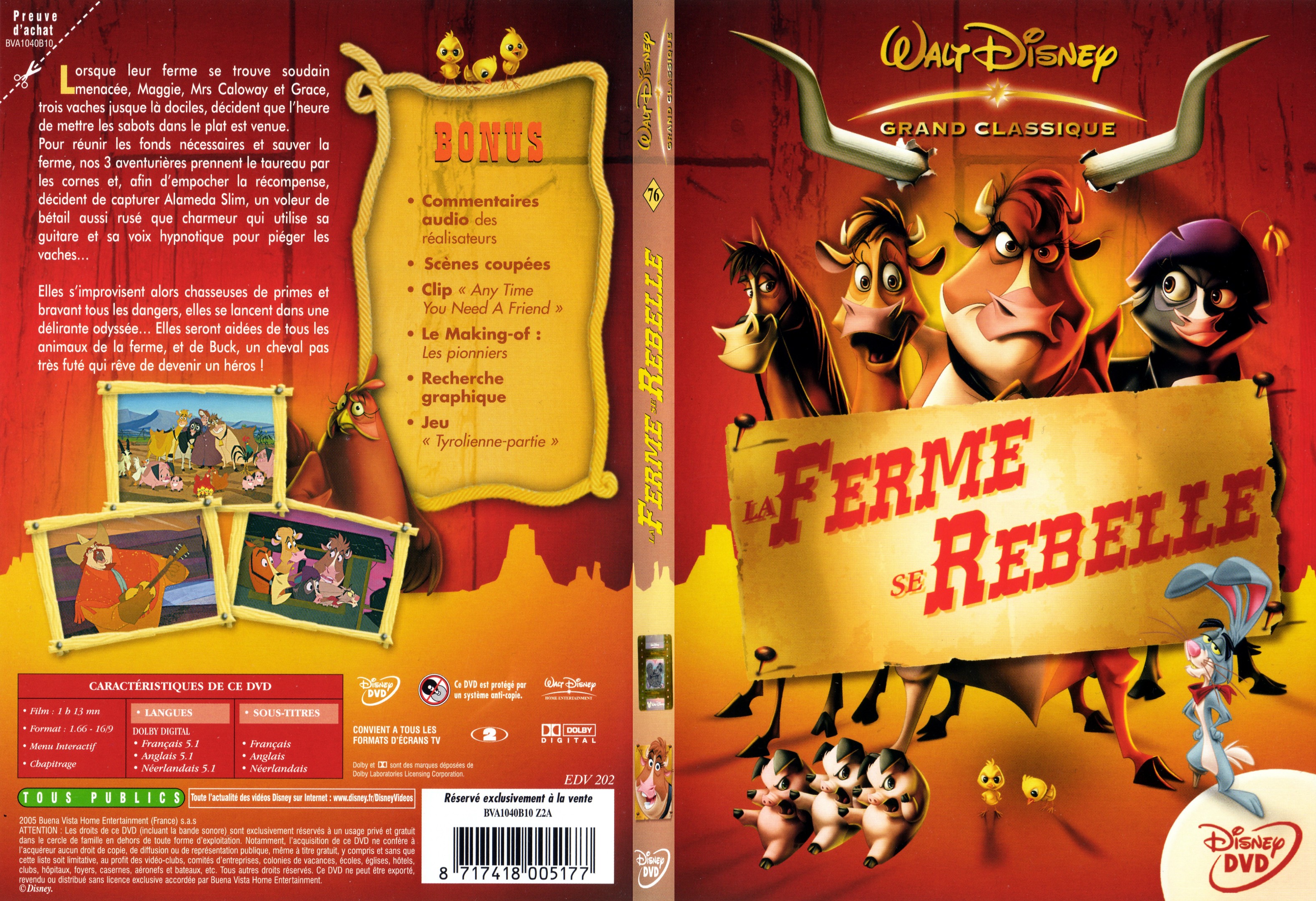 Jaquette DVD La ferme se rebelle - SLIM v2