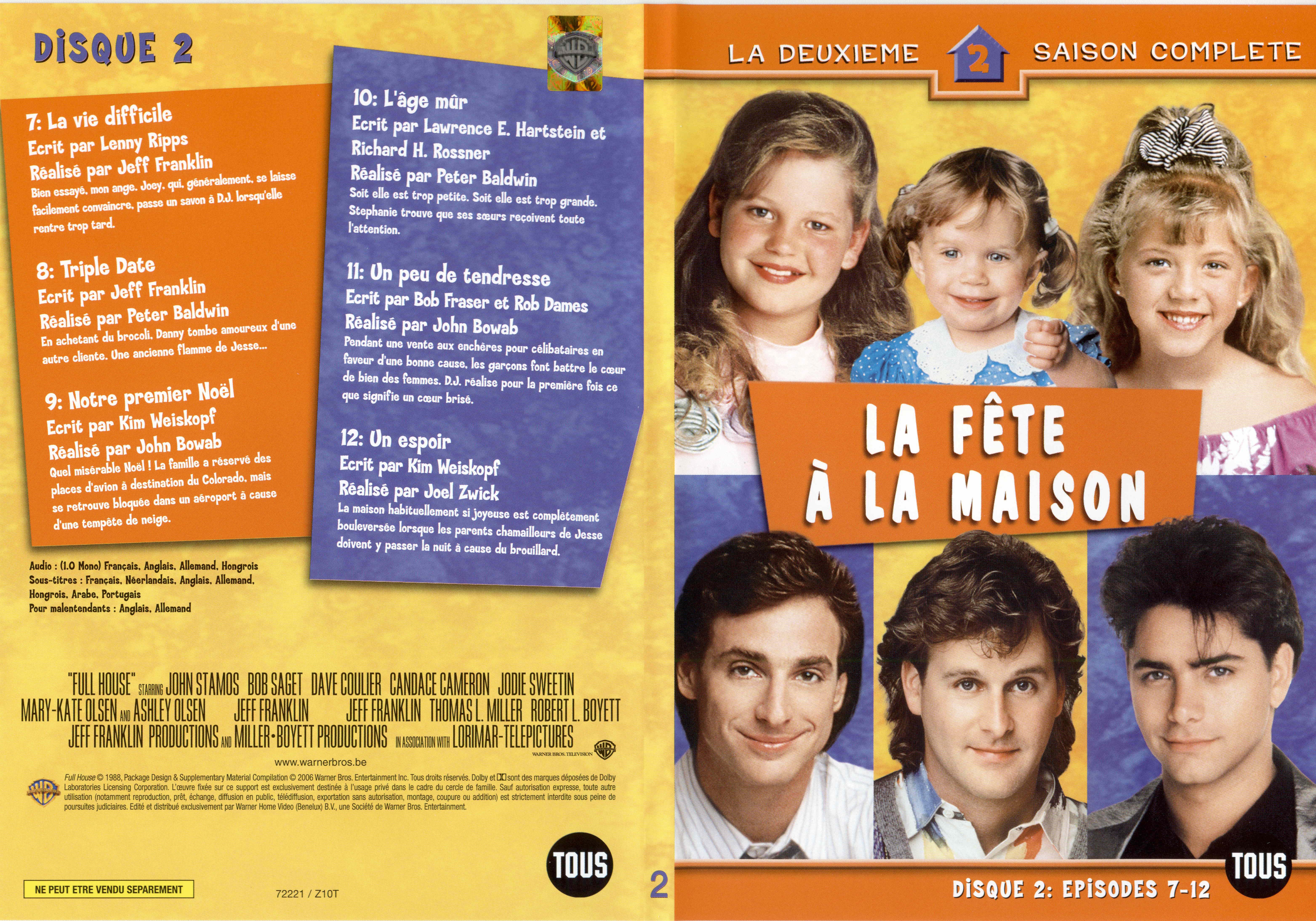 Jaquette DVD La fte  la maison Saison 2 DVD 2