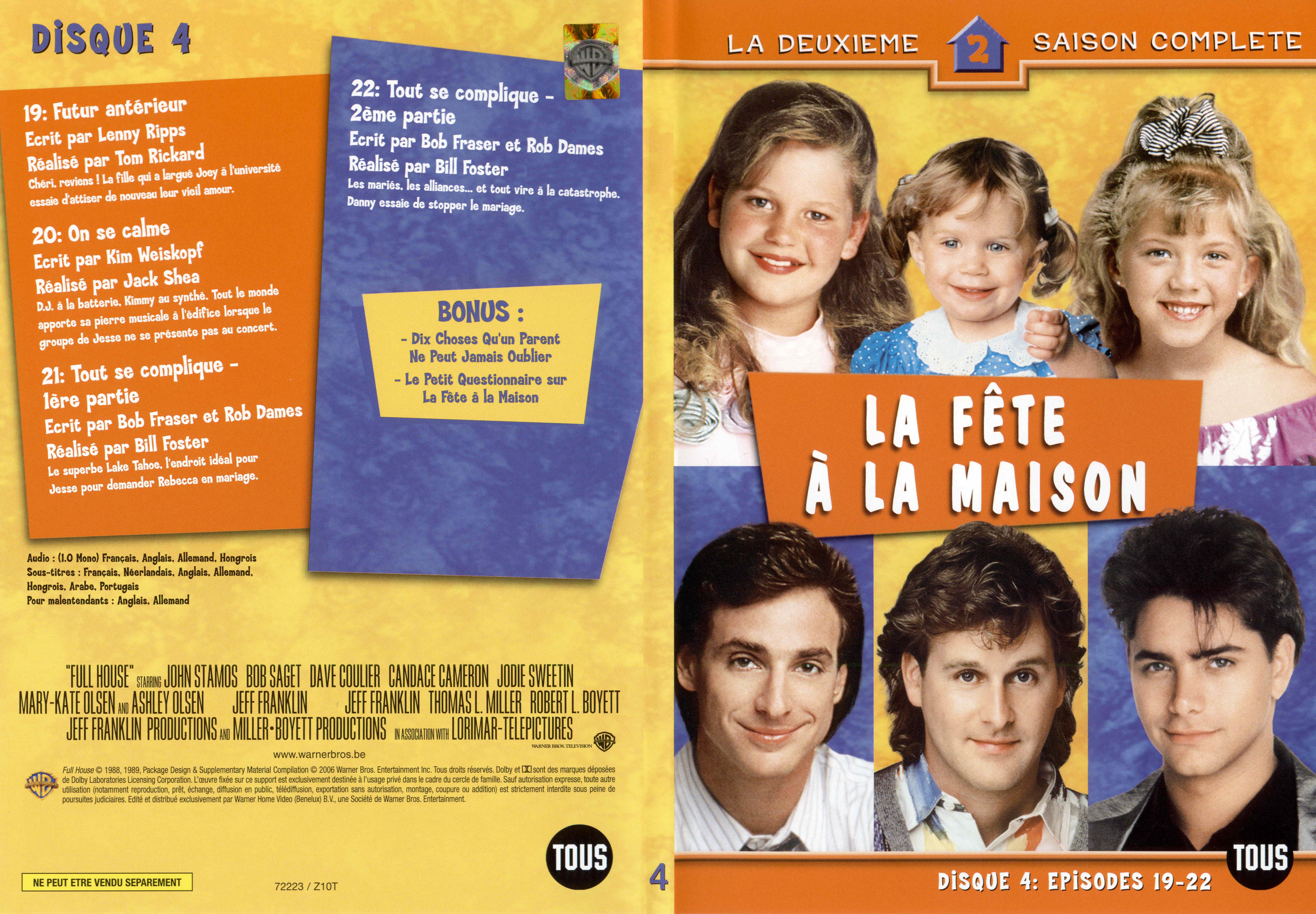 Jaquette DVD La fte  la maison Saison 2 DVD 4