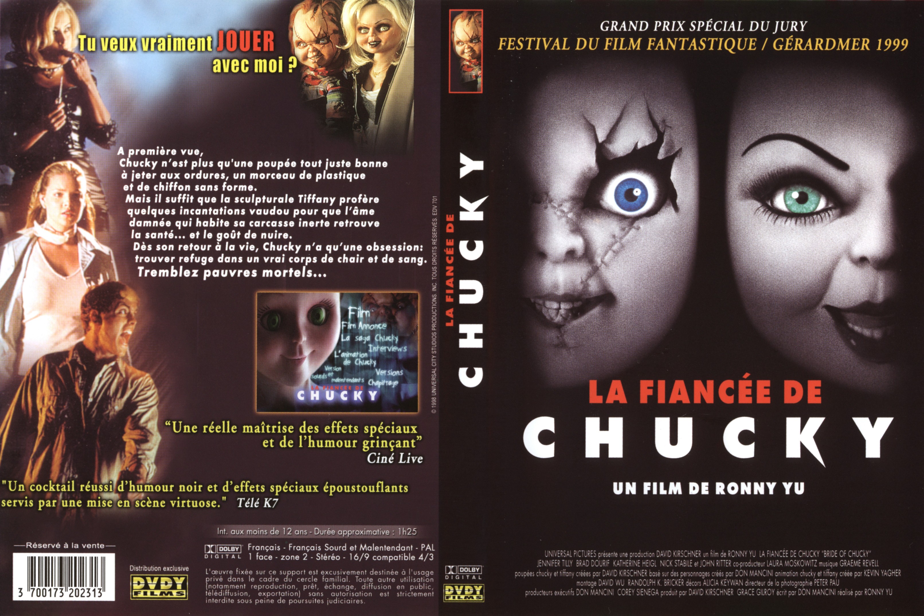 Jaquette DVD La fiance de Chucky