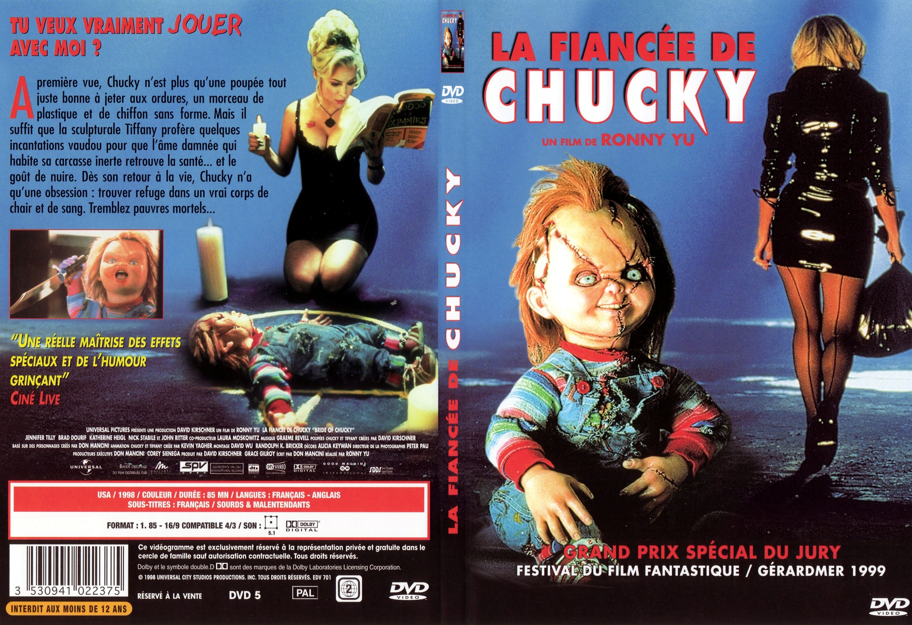 Jaquette DVD La fiance de Chucky - SLIM