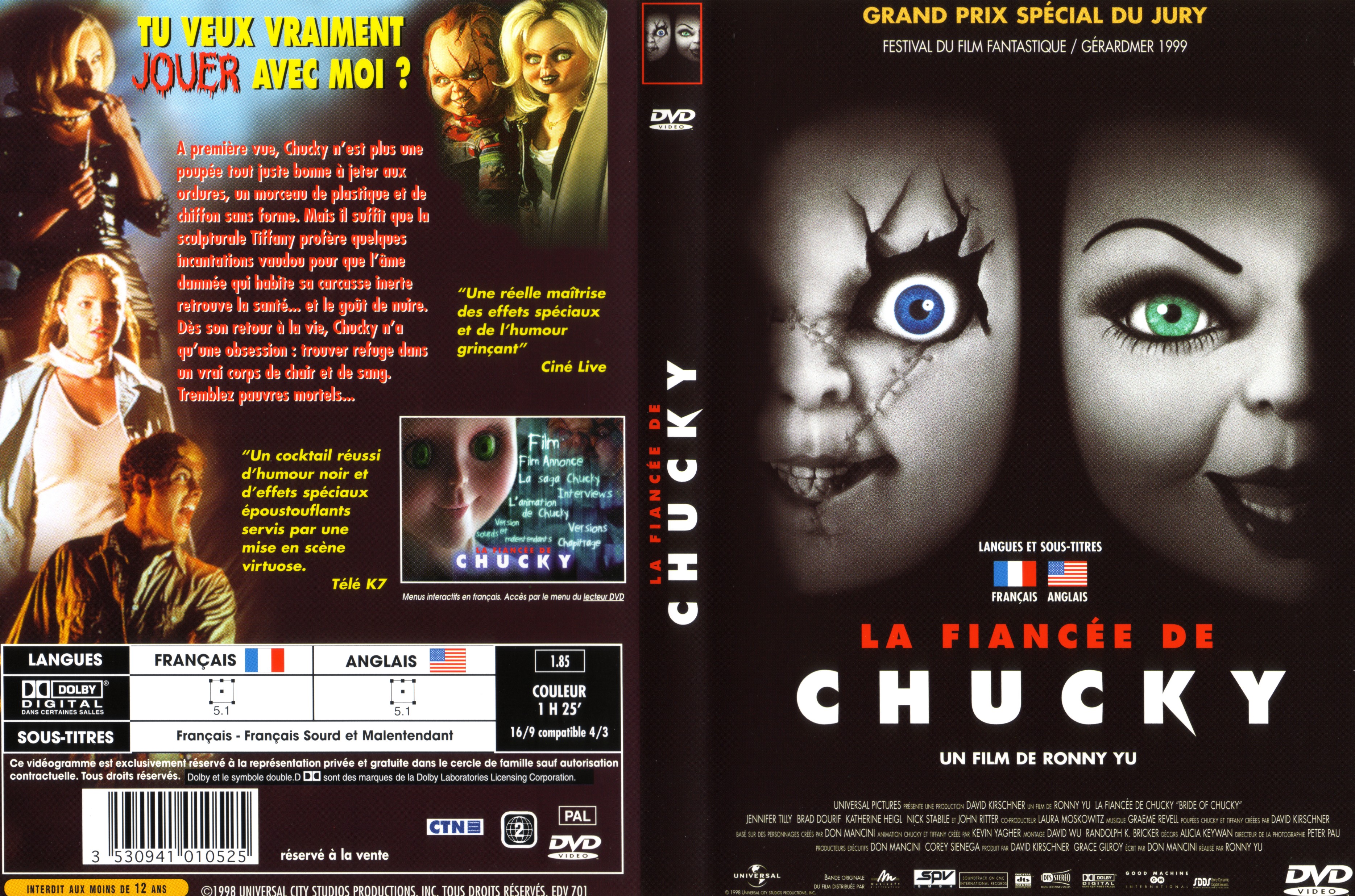 Jaquette DVD La fiance de Chucky v2