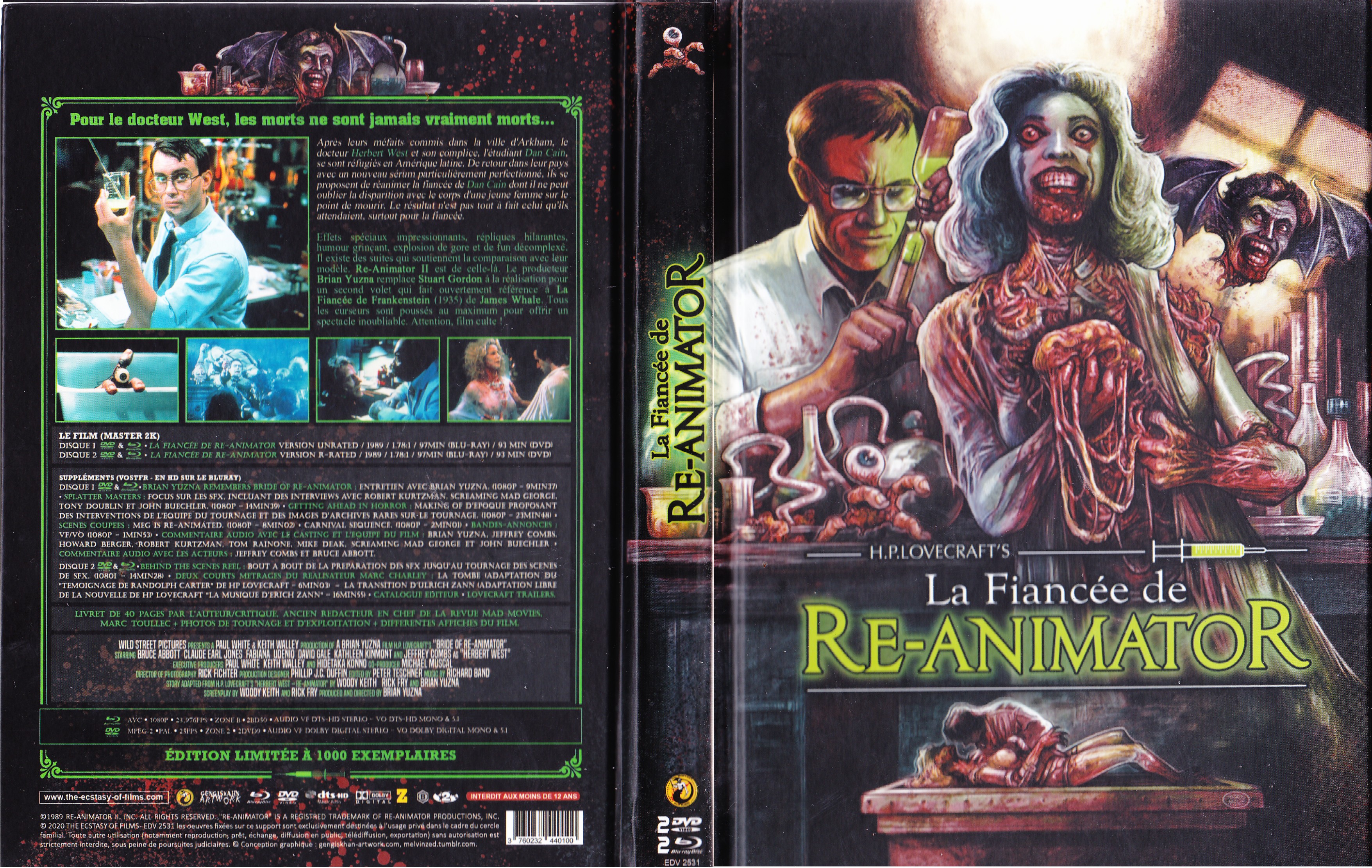 Jaquette DVD La fiance de Re-animator (BLU-RAY)