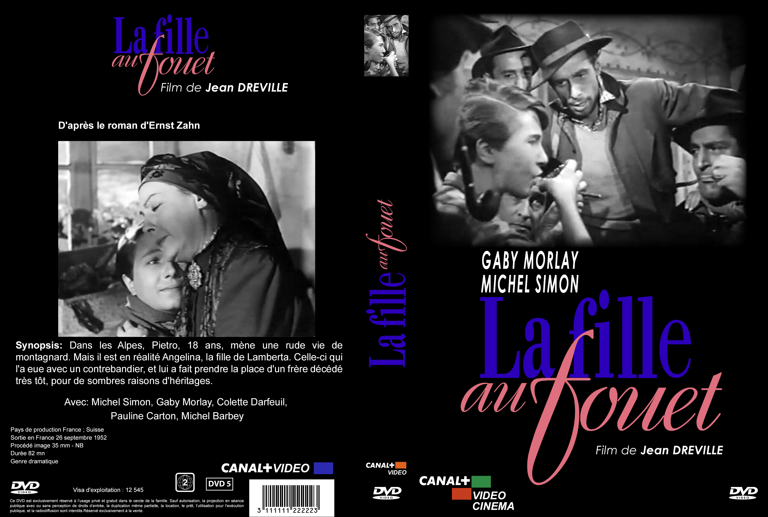 Jaquette DVD La fille au fouet custom