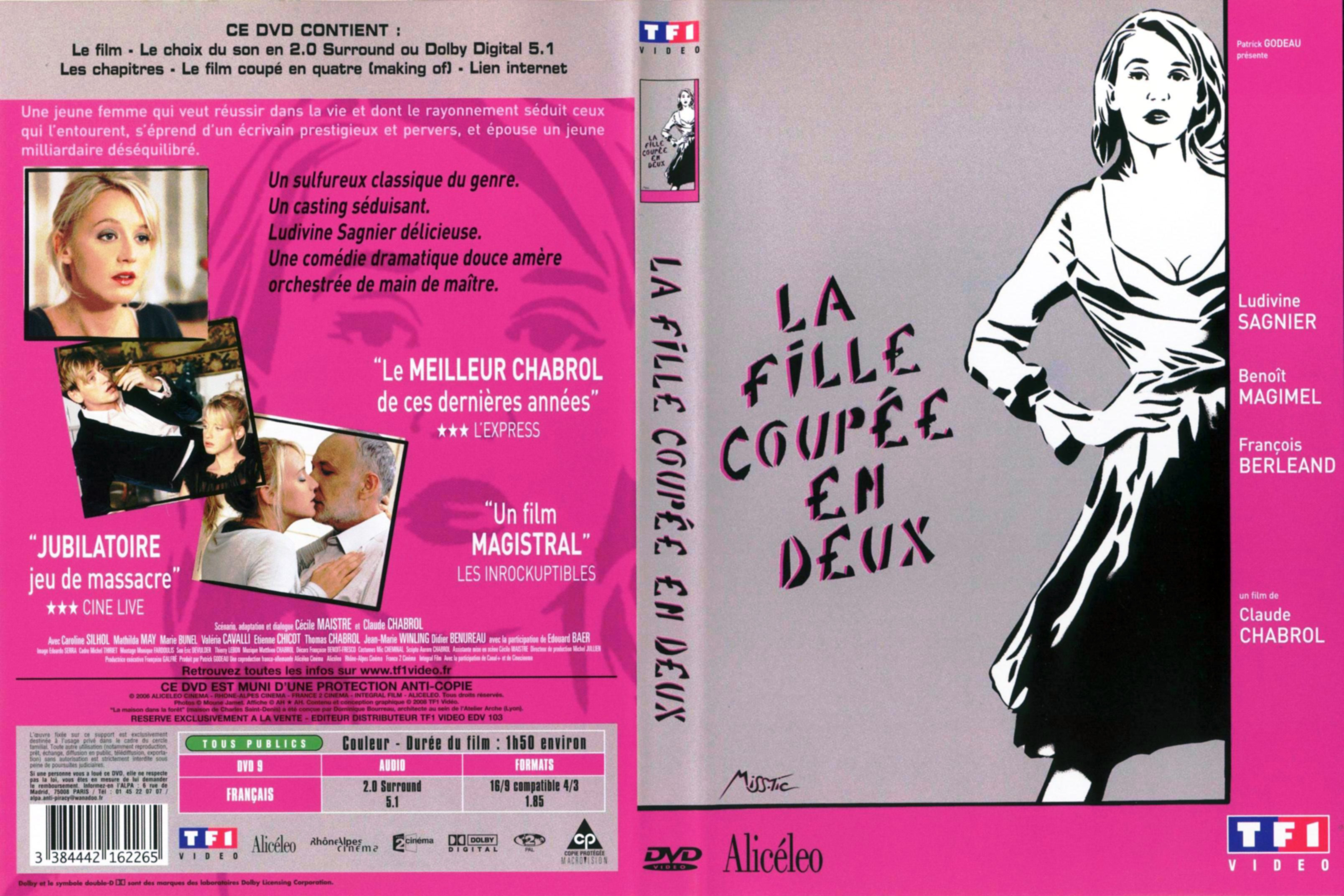 Jaquette DVD La fille coupe en deux