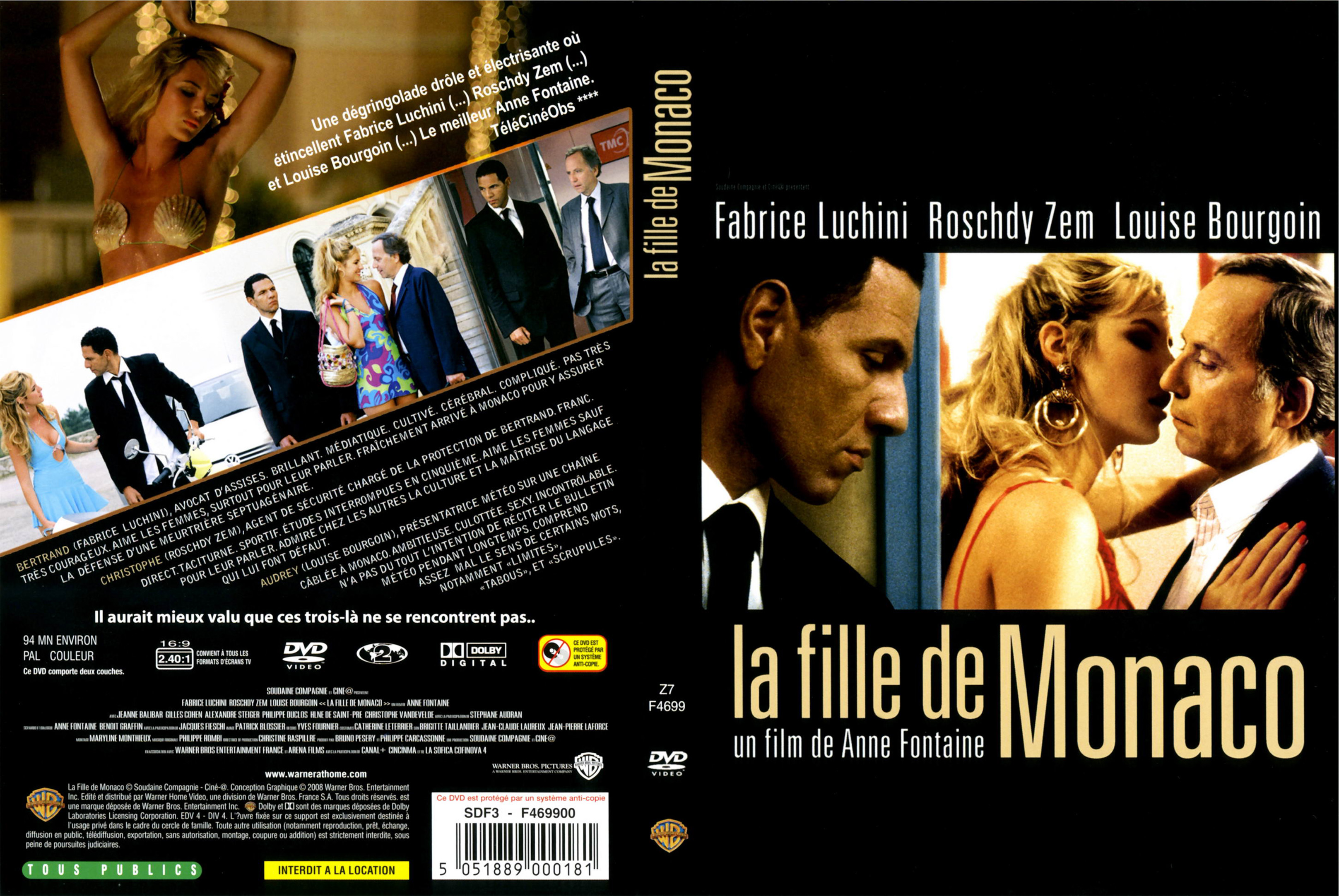 Jaquette DVD La fille de Monaco