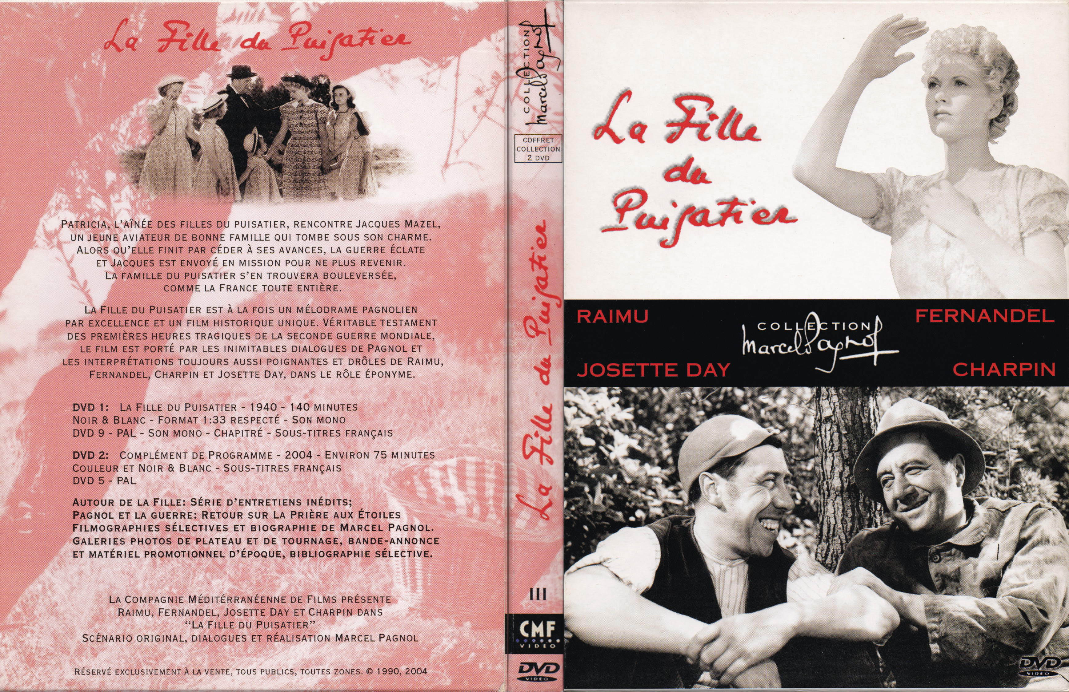 Jaquette DVD La fille du puisatier (1940)
