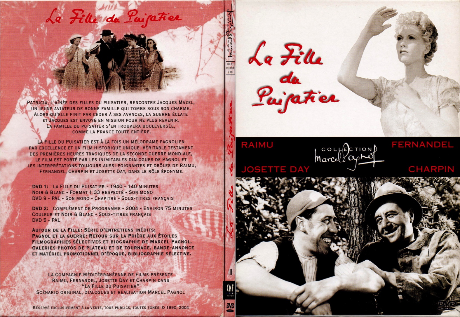 Jaquette DVD La fille du puisatier (1940) - SLIM