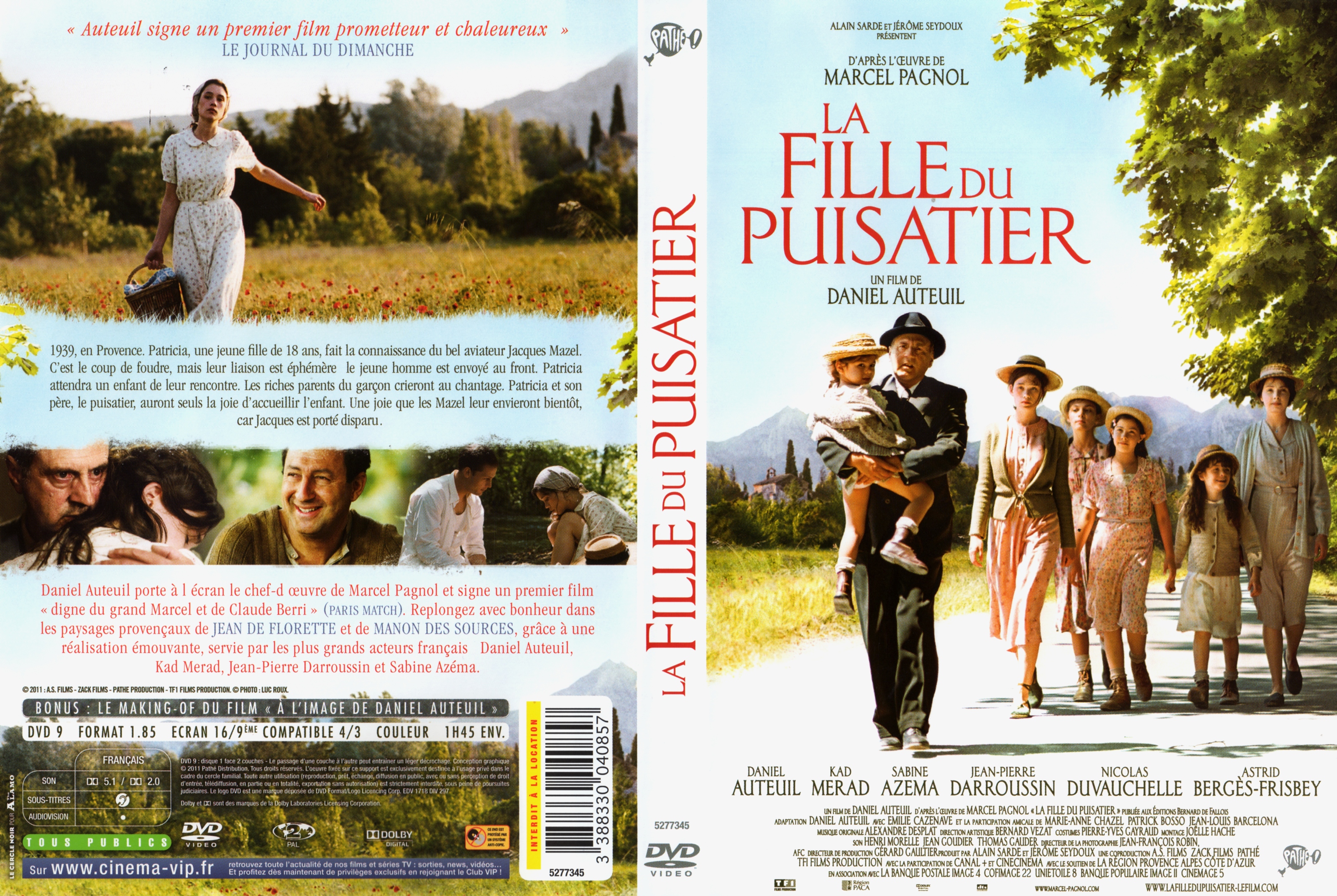 Jaquette DVD La fille du puisatier (2011)
